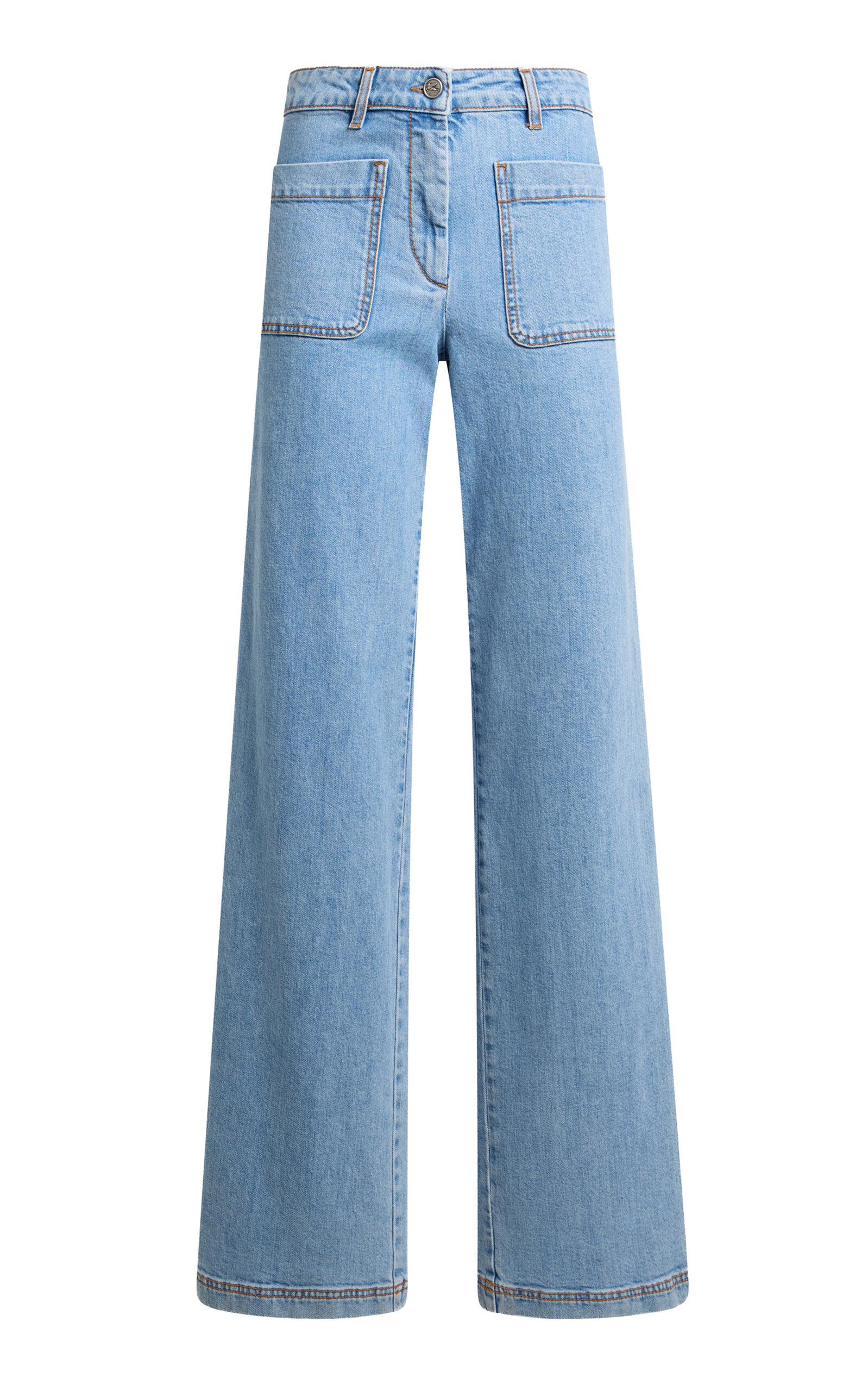 Etro Slouchy Denim Straight-leg Jeans In Blue