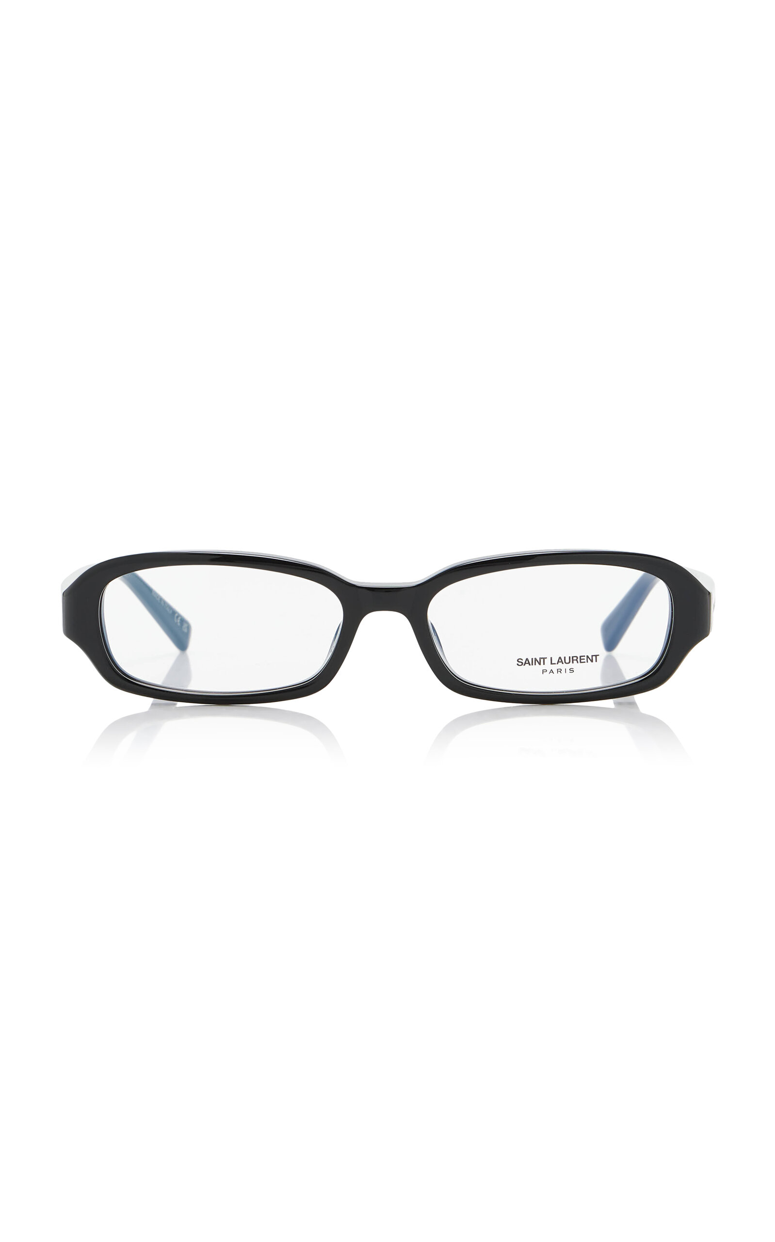 Saint Laurent Erin Oval-Frame Acetate Glasses