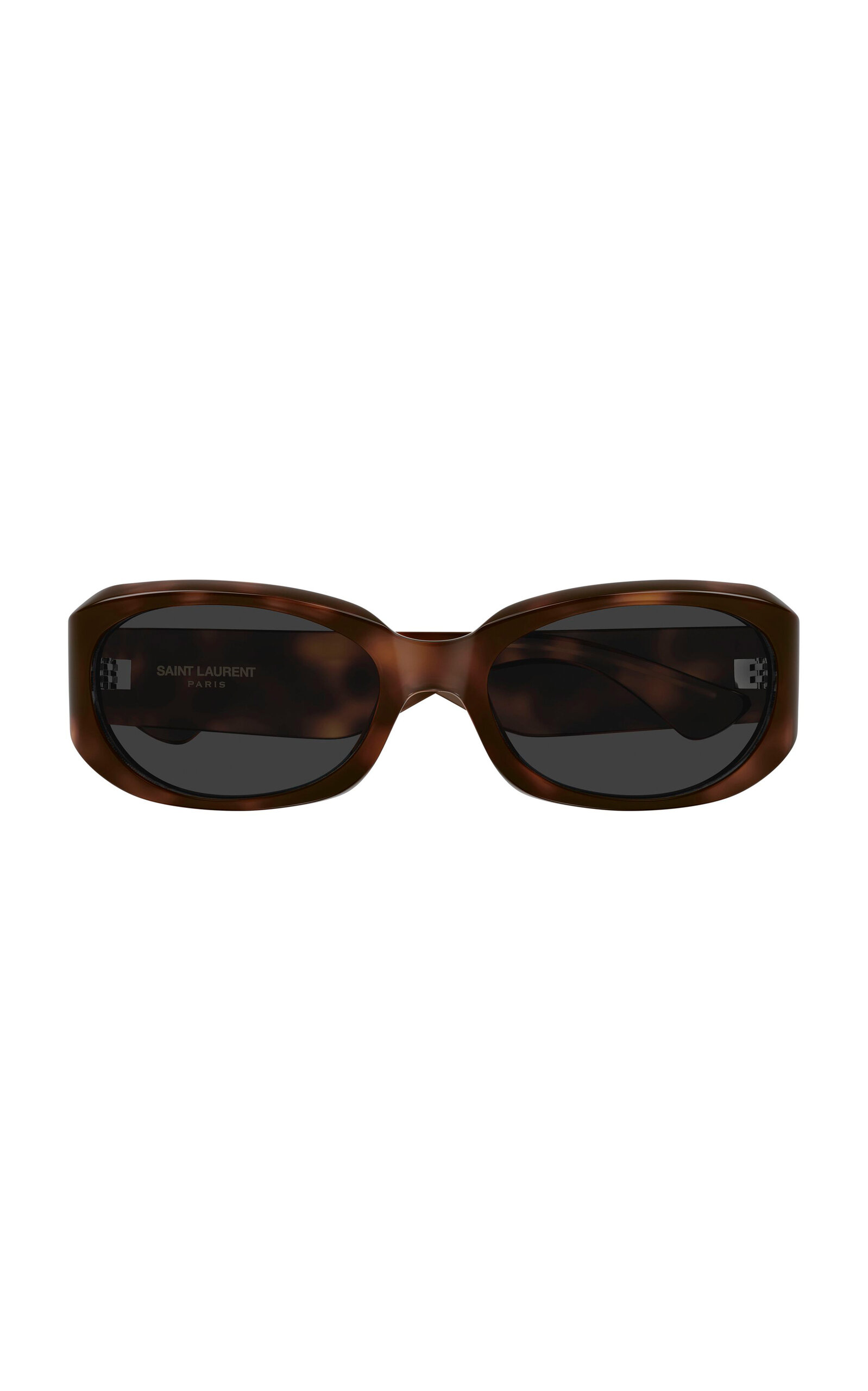 Saint Laurent Oval-Frame Acetate Sunglasses