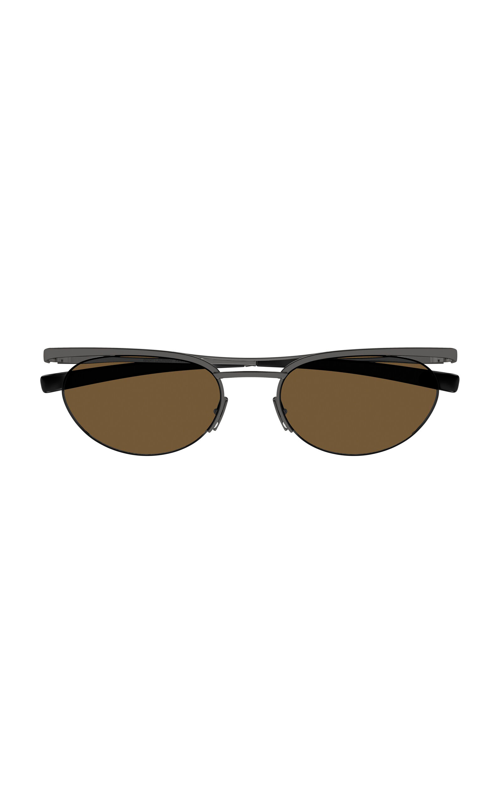 Saint Laurent Round-Frame Metal Sunglasses