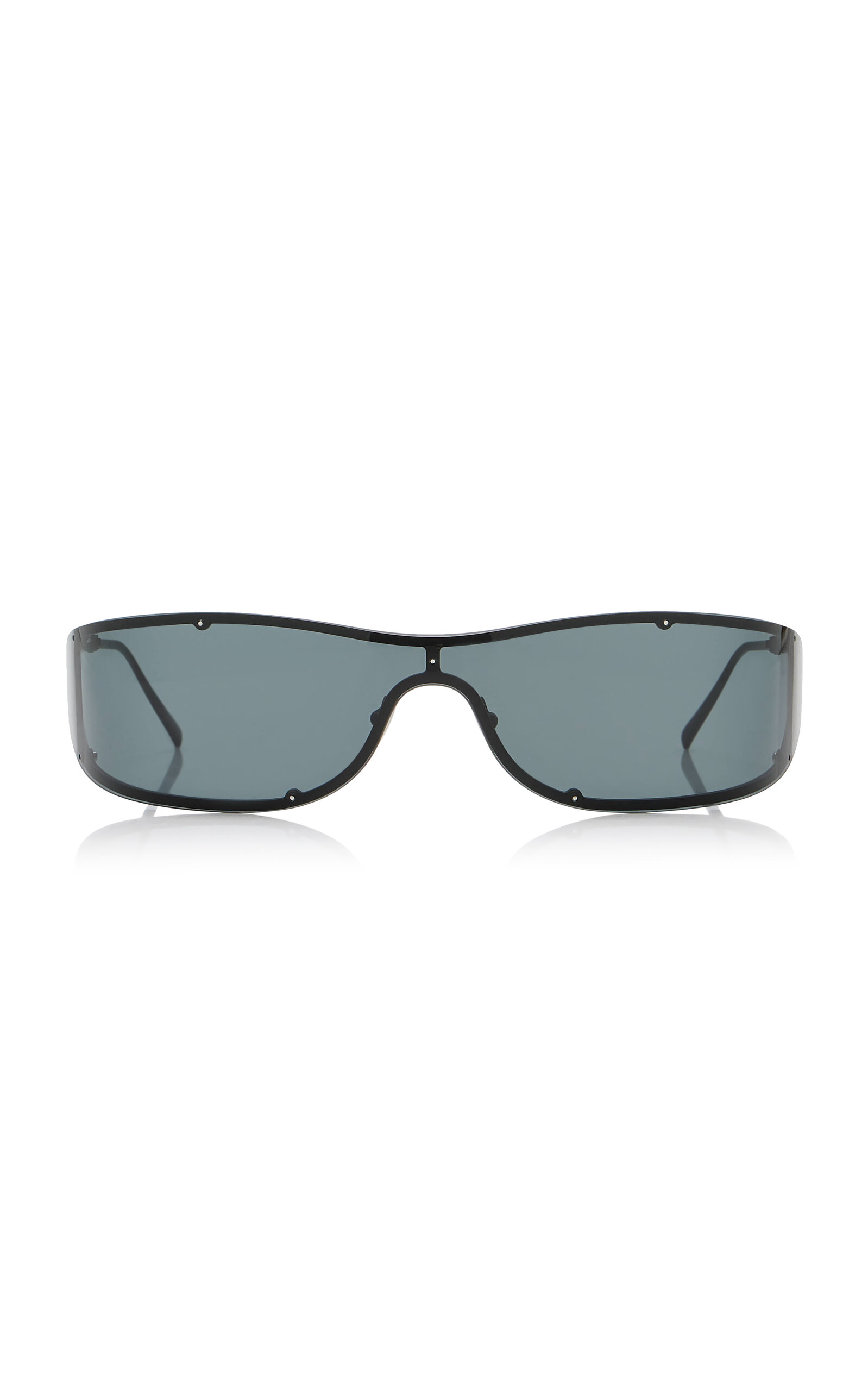 Saint Laurent Shield Metal Sunglasses - Moda Operandi