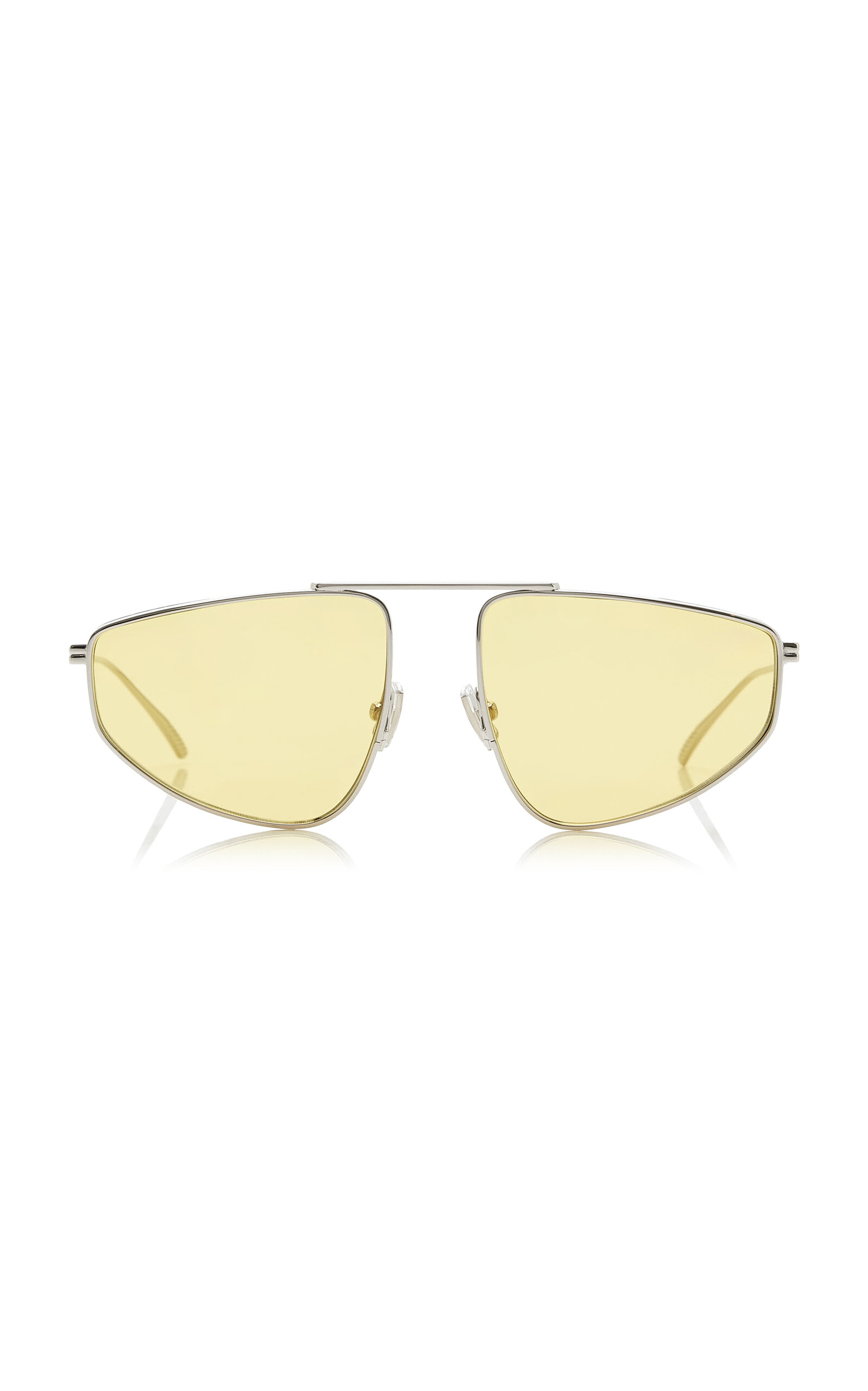 Bottega Veneta Aviator-Frame Metal Sunglasses