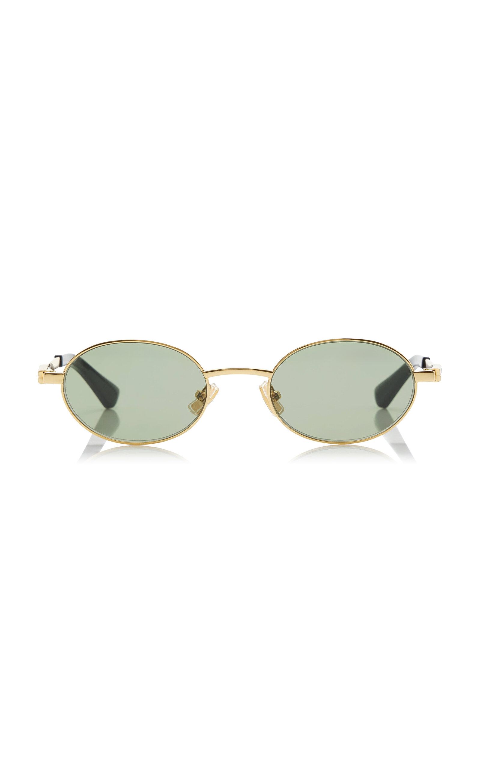 Bottega Veneta Round-Frame Metal Sunglasses