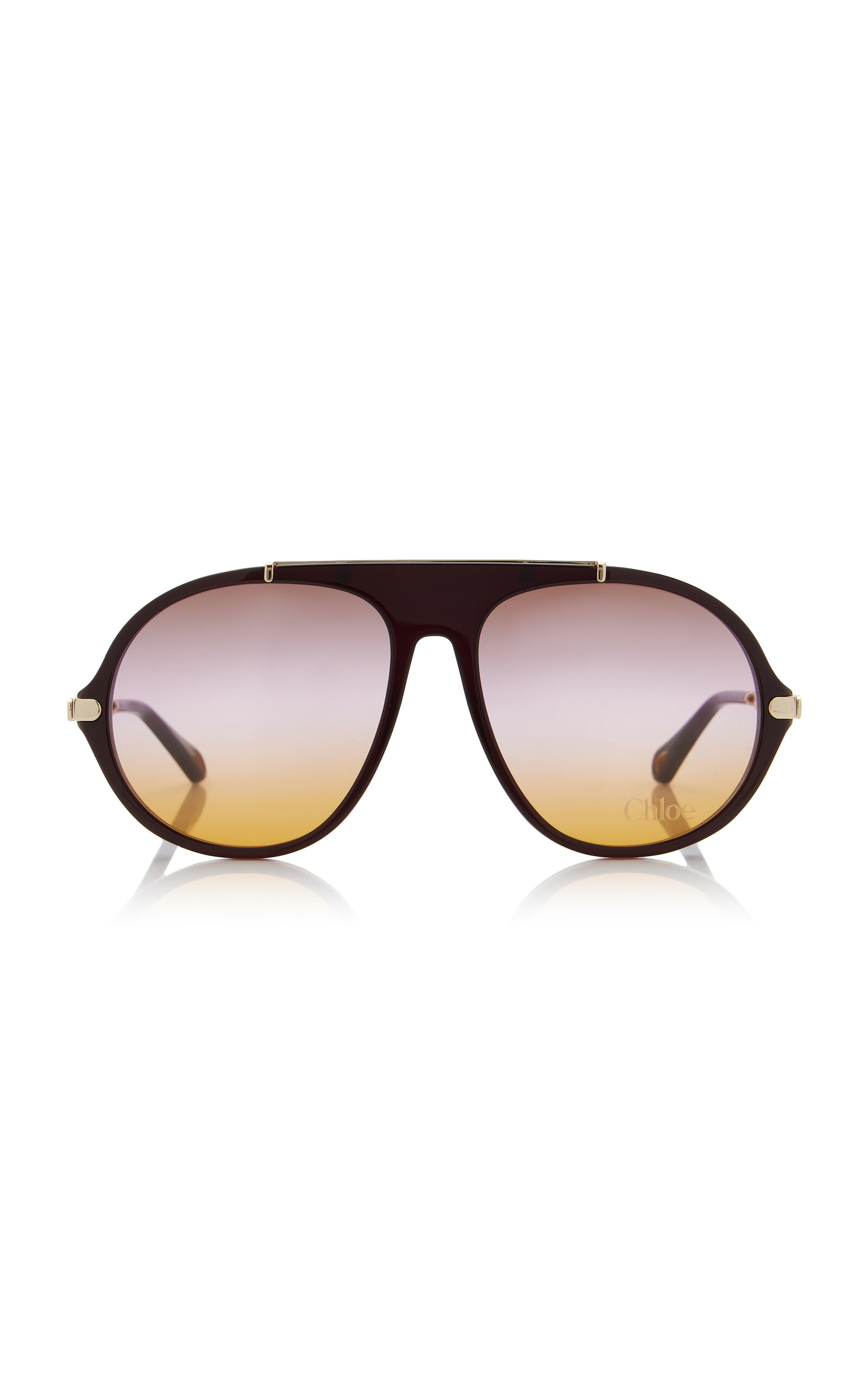 Chloé Aviator-Frame Acetate Sunglasses - Women's Accessories