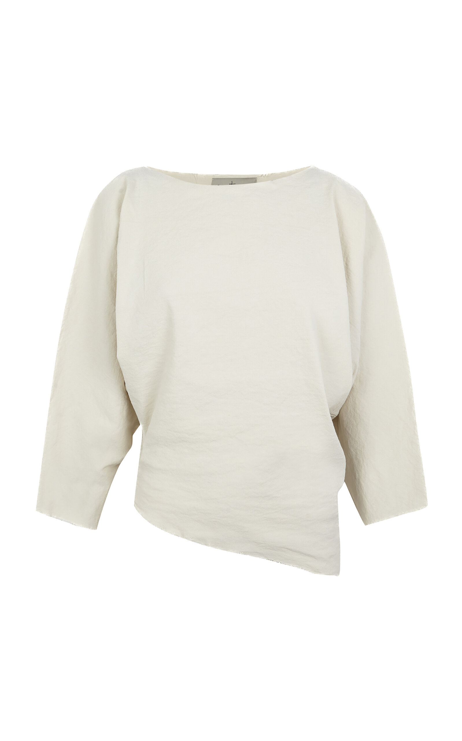 Cortana Arne Dolman-Sleeved Linen-Blend Top