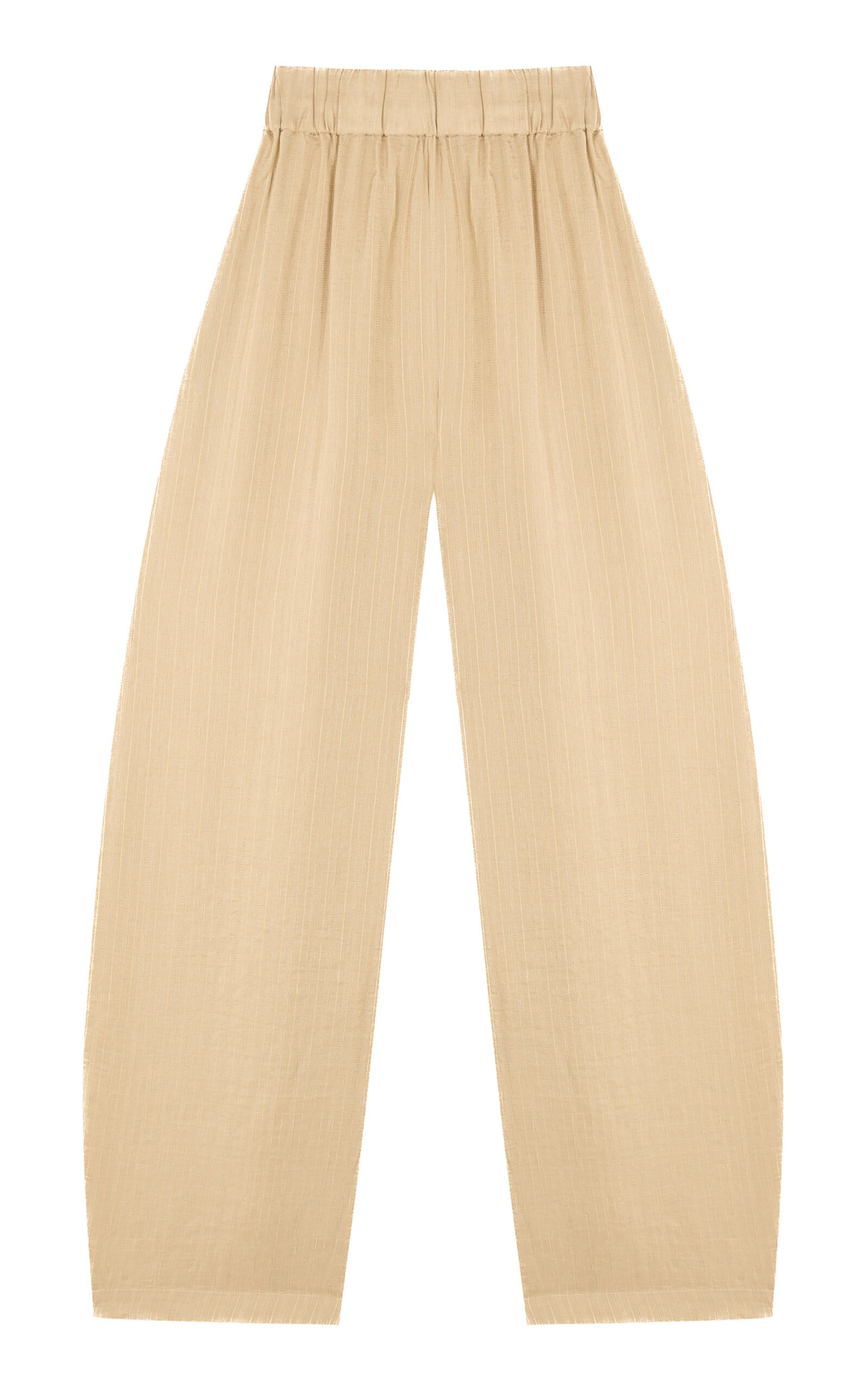 Cortana Eloise Striped Linen-Blend Wide-Leg Pants