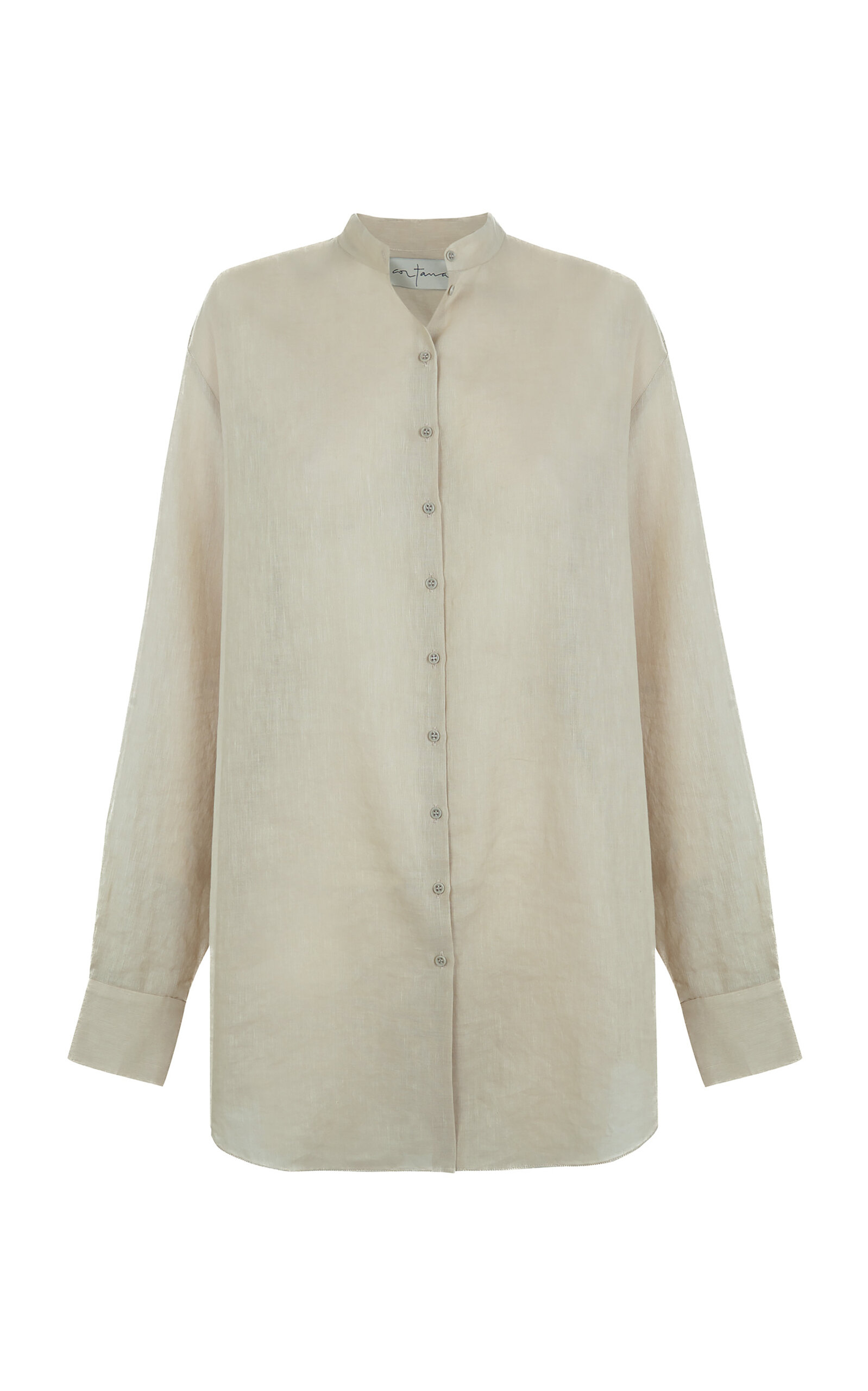 Cortana Raoul Oversized Cotton-Linen Shirt