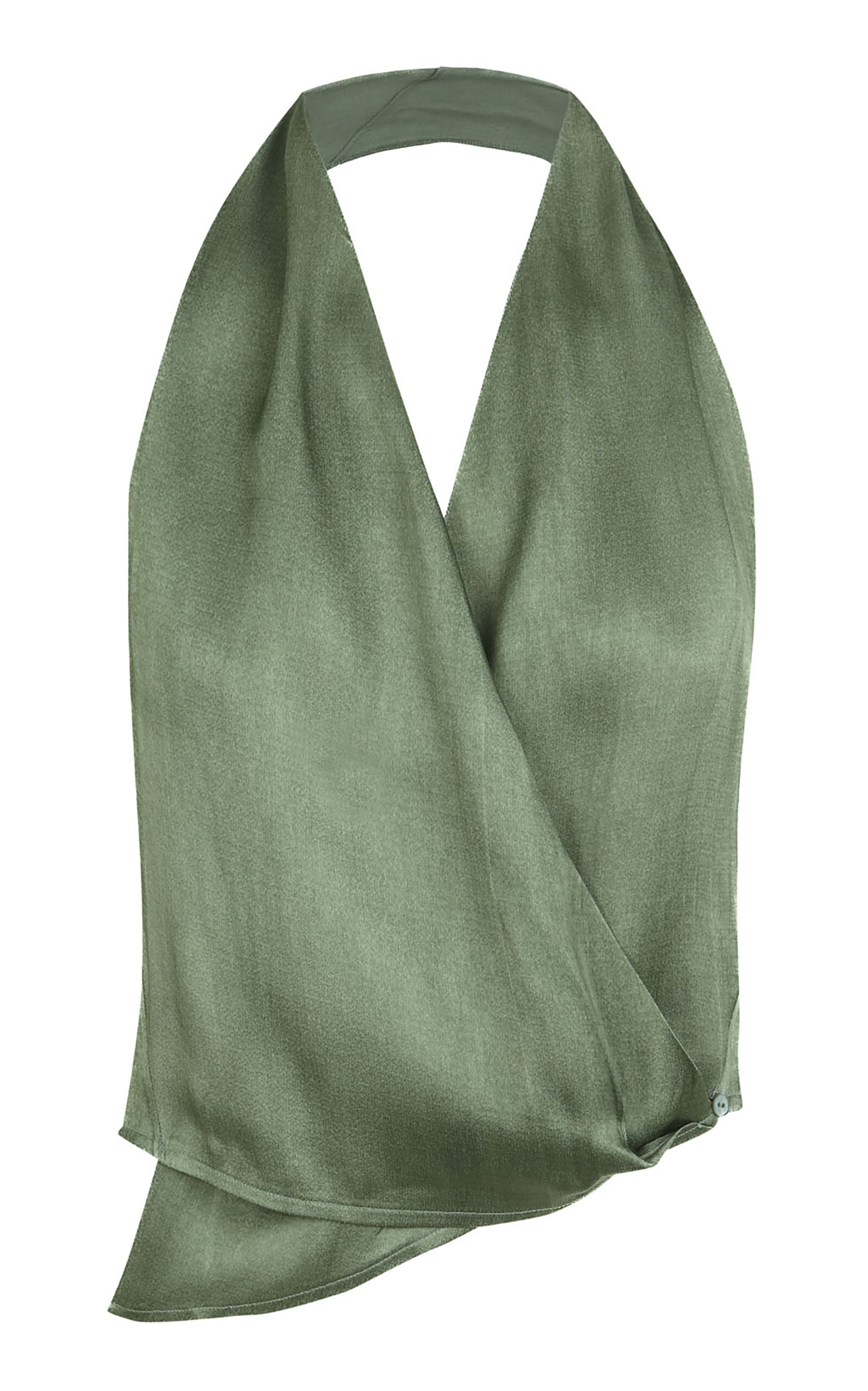 Cortana Etna Halter-Neck Linen-Blend Top