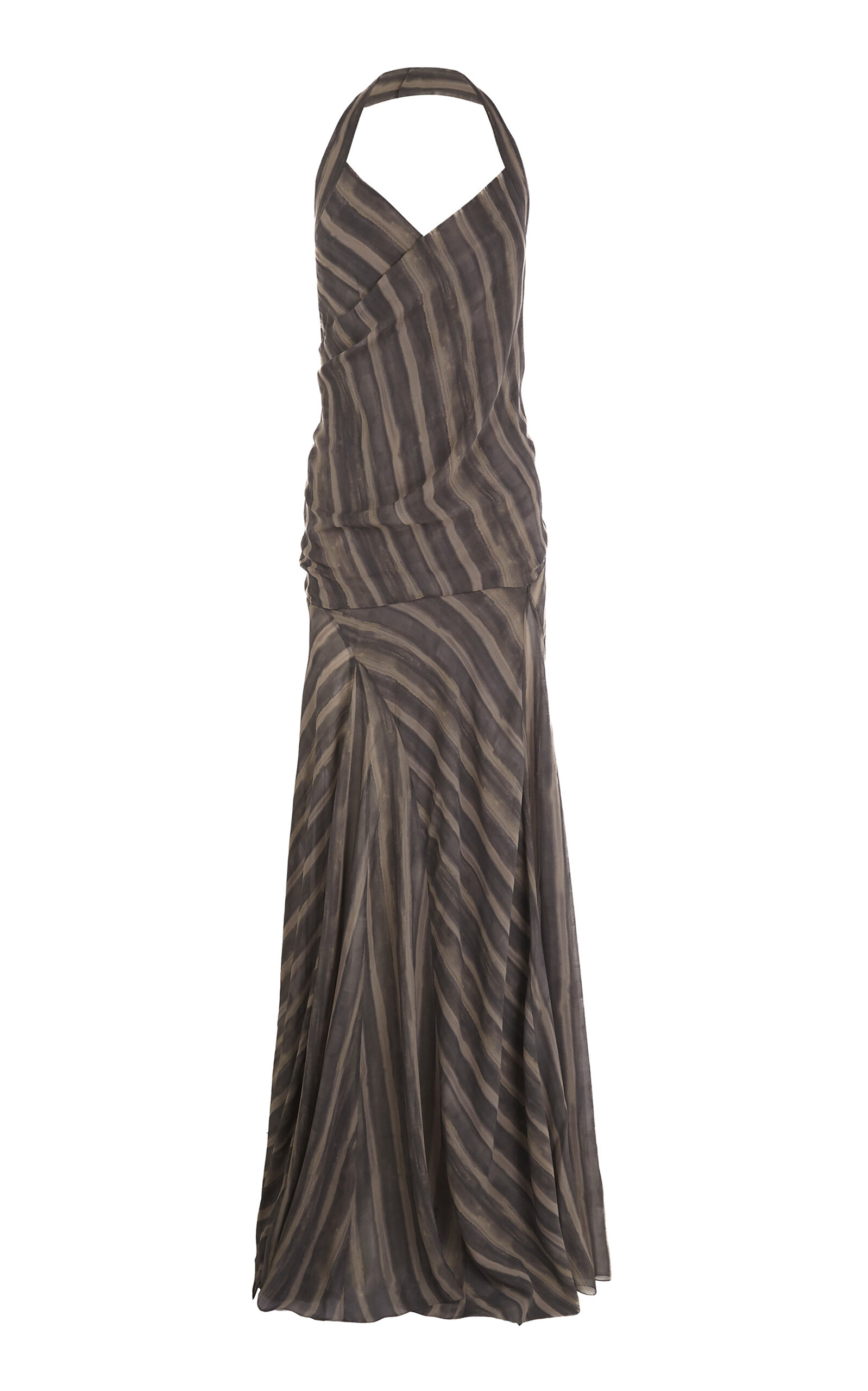 Cortana Ursula Printed Silk-Georgette Maxi Dress