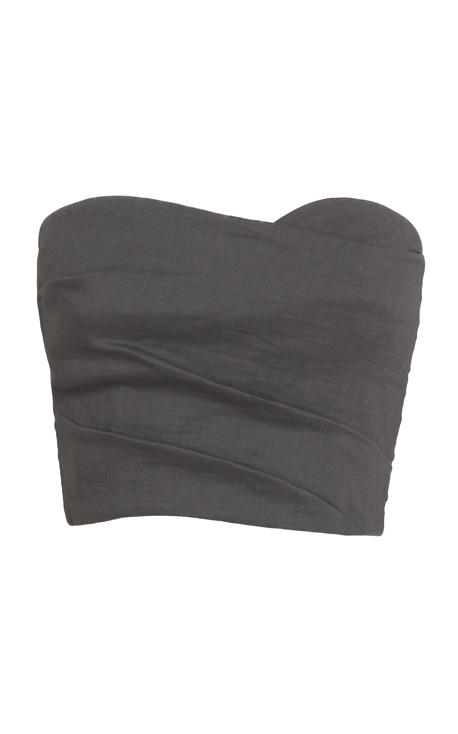 Cortana Brenna Strapless Hemp-Blend Top