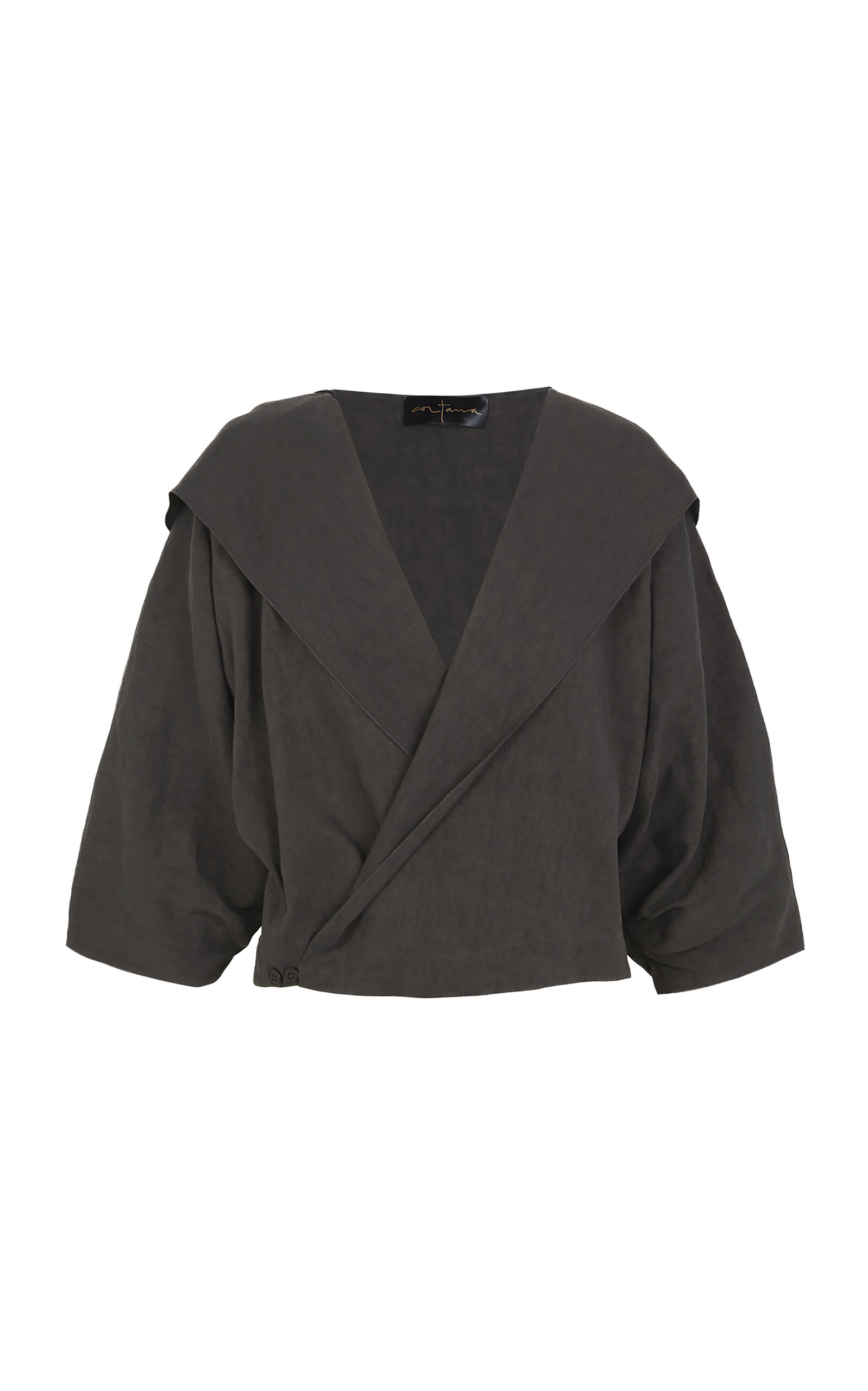 Cortana Odel Hooded Linen-Blend Jacket - Women's Clothing