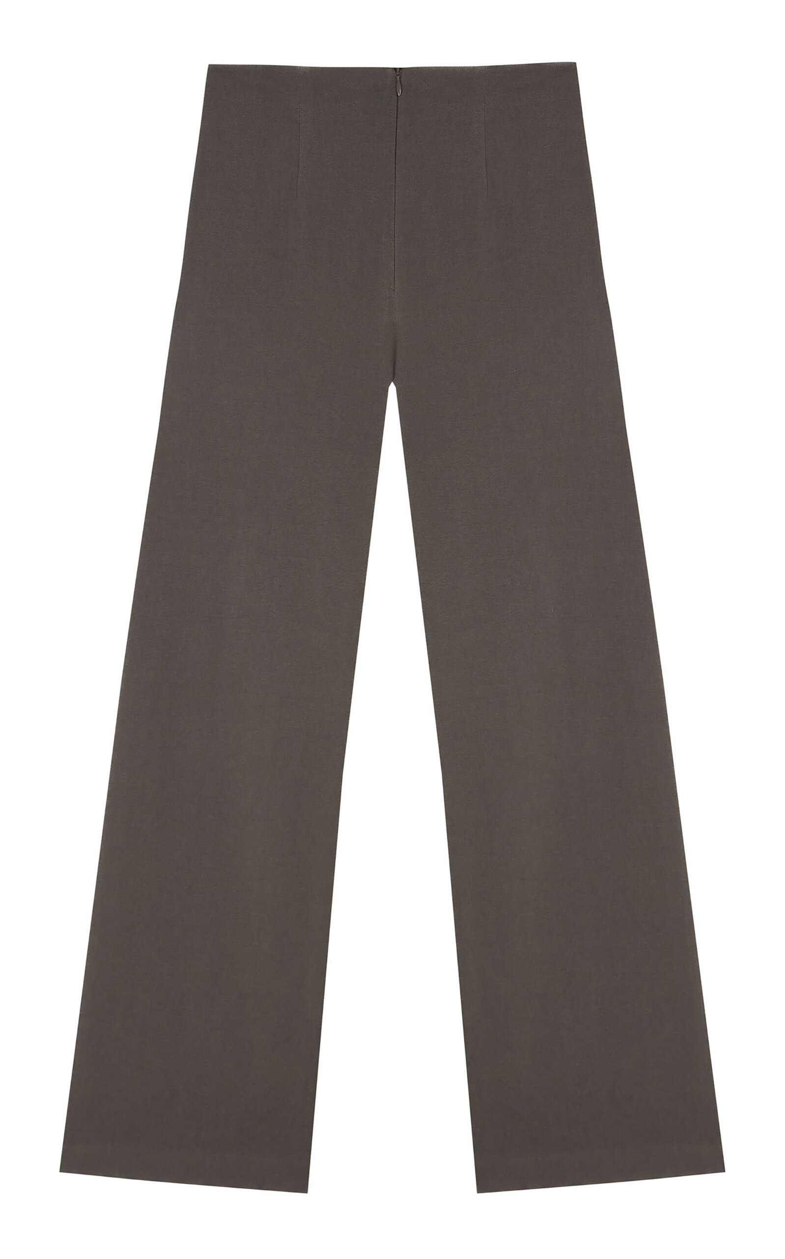 Cortana Brenna High-Rise Hemp-Blend Straight-Leg Pants