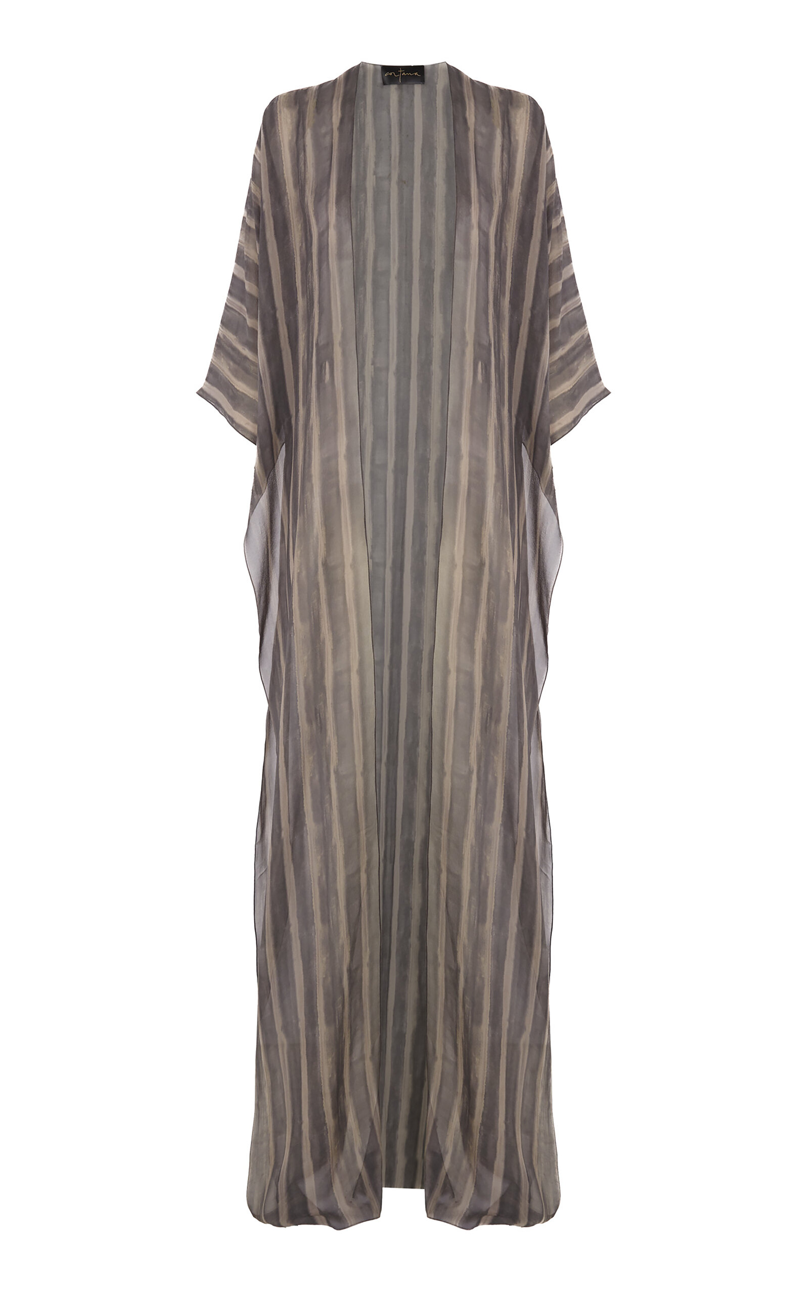 Cortana Ursula Striped Silk-Georgette Jacket