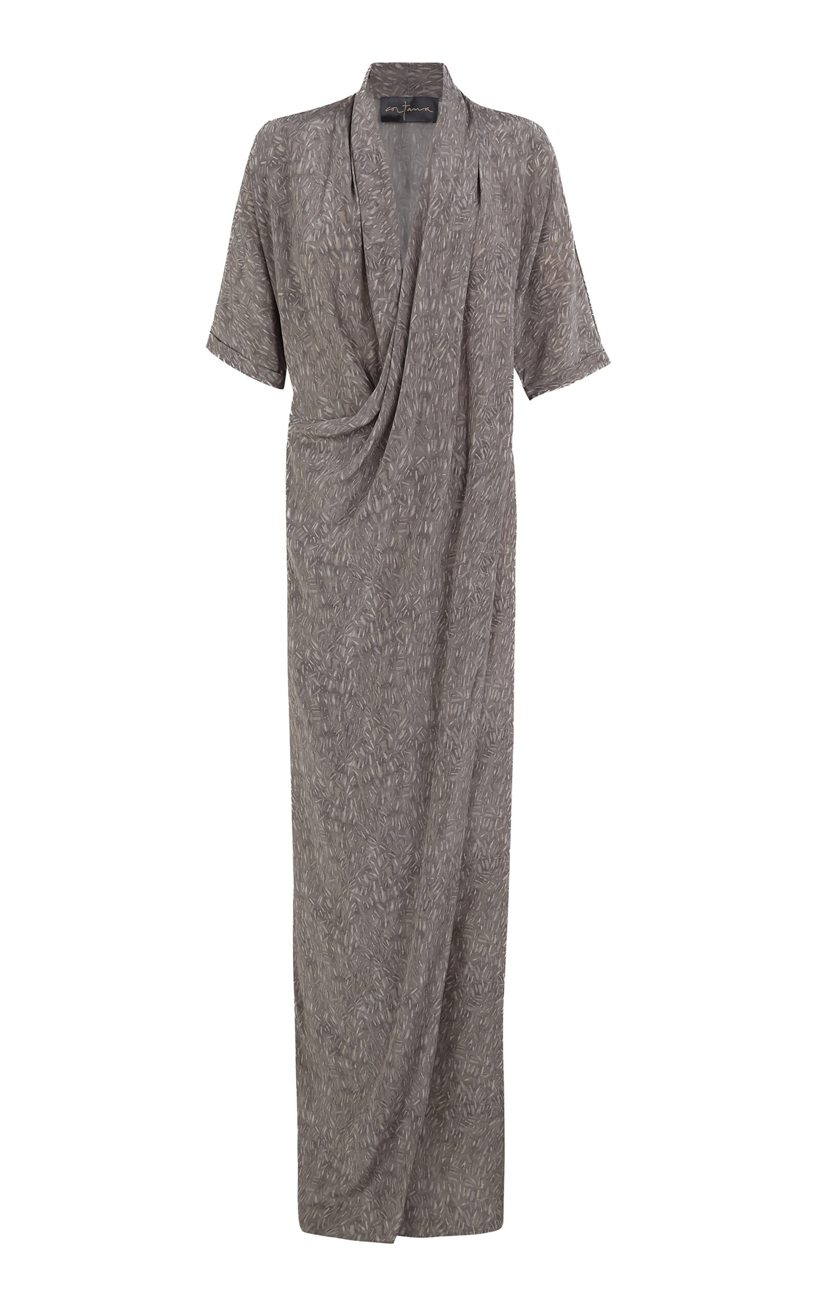 Cortana Mali Printed Silk Maxi Dress