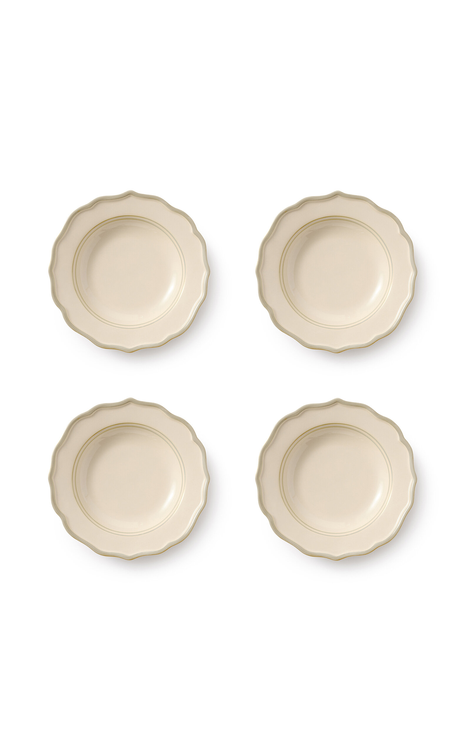 Maison Madison Set-of-Four Sylvia Pasta Bowls - Grey