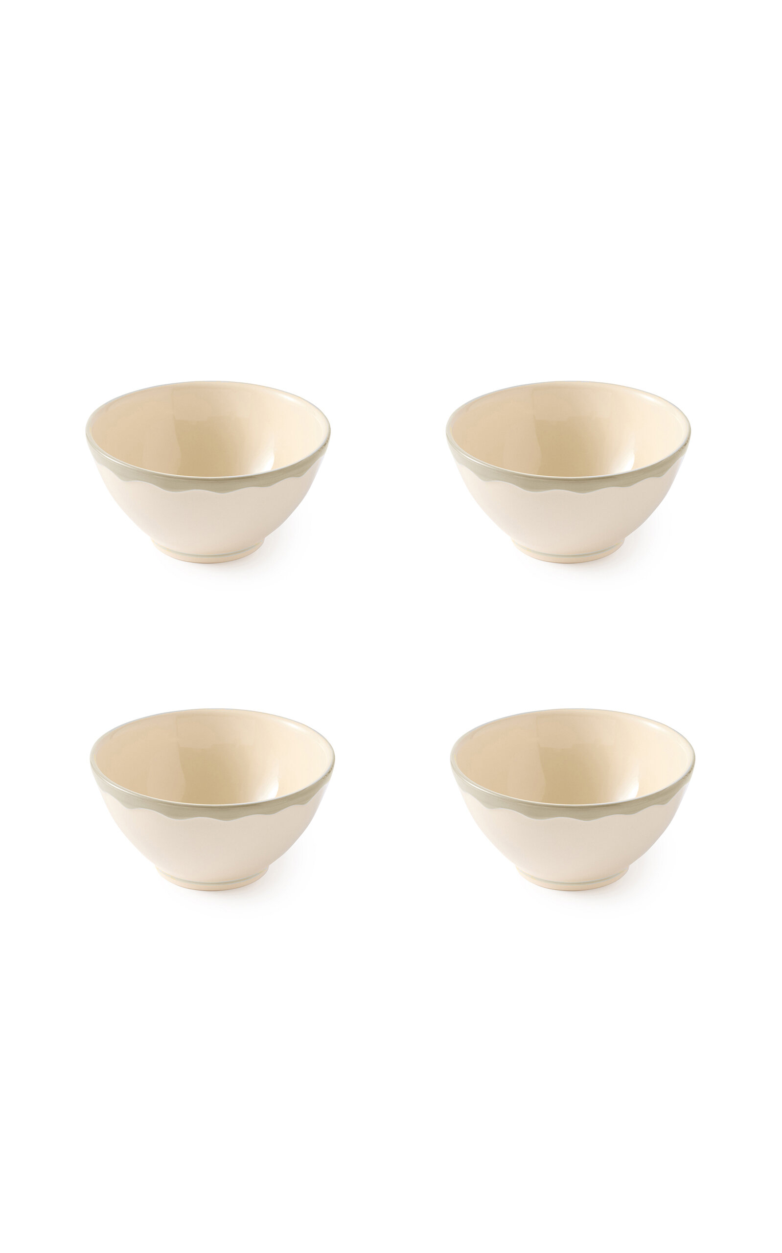 Maison Madison Set-of-Four Sylvia Cereal Bowls - Grey