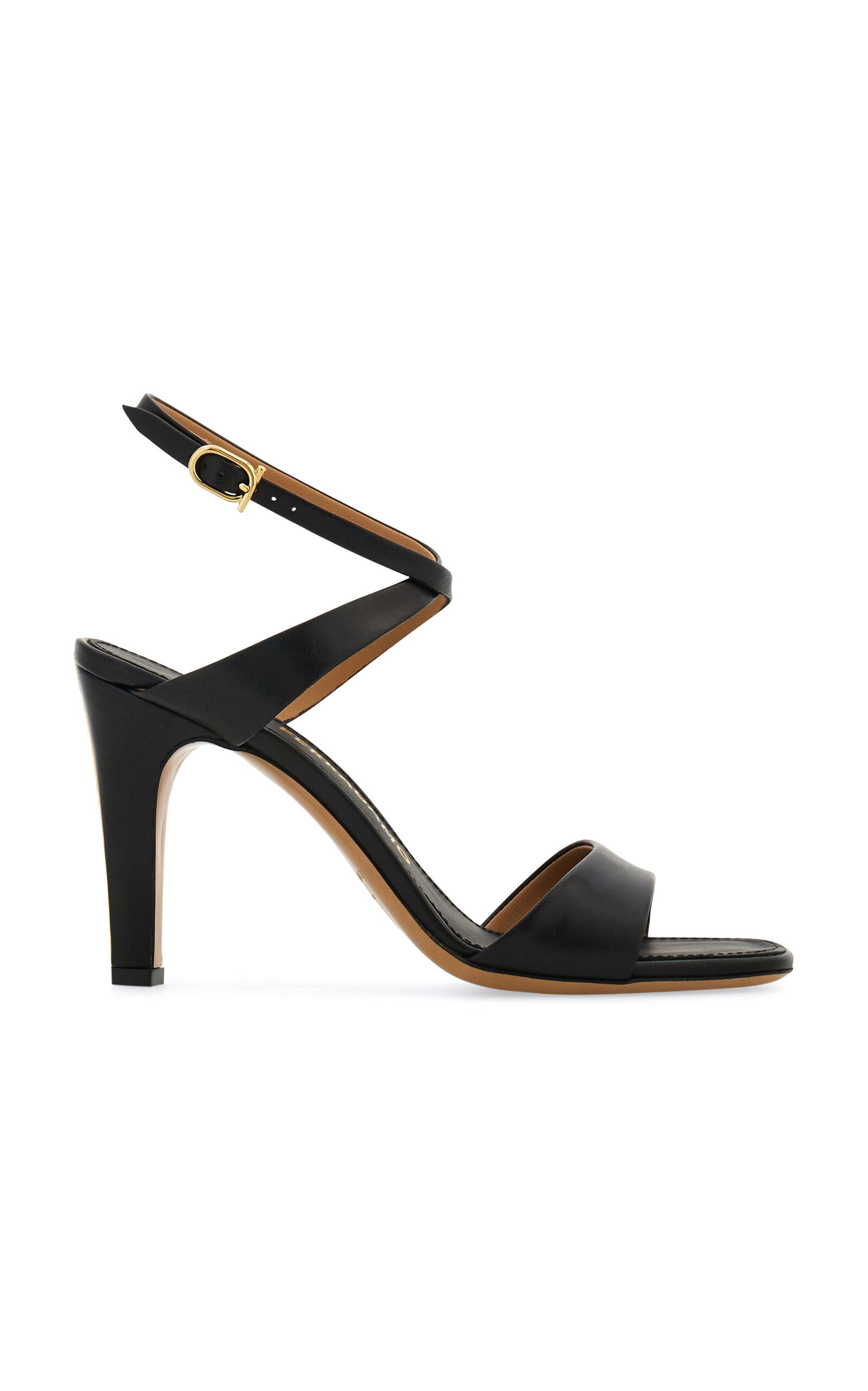 Ferragamo Teresy Leather Crossover Pumps - Moda Operandi