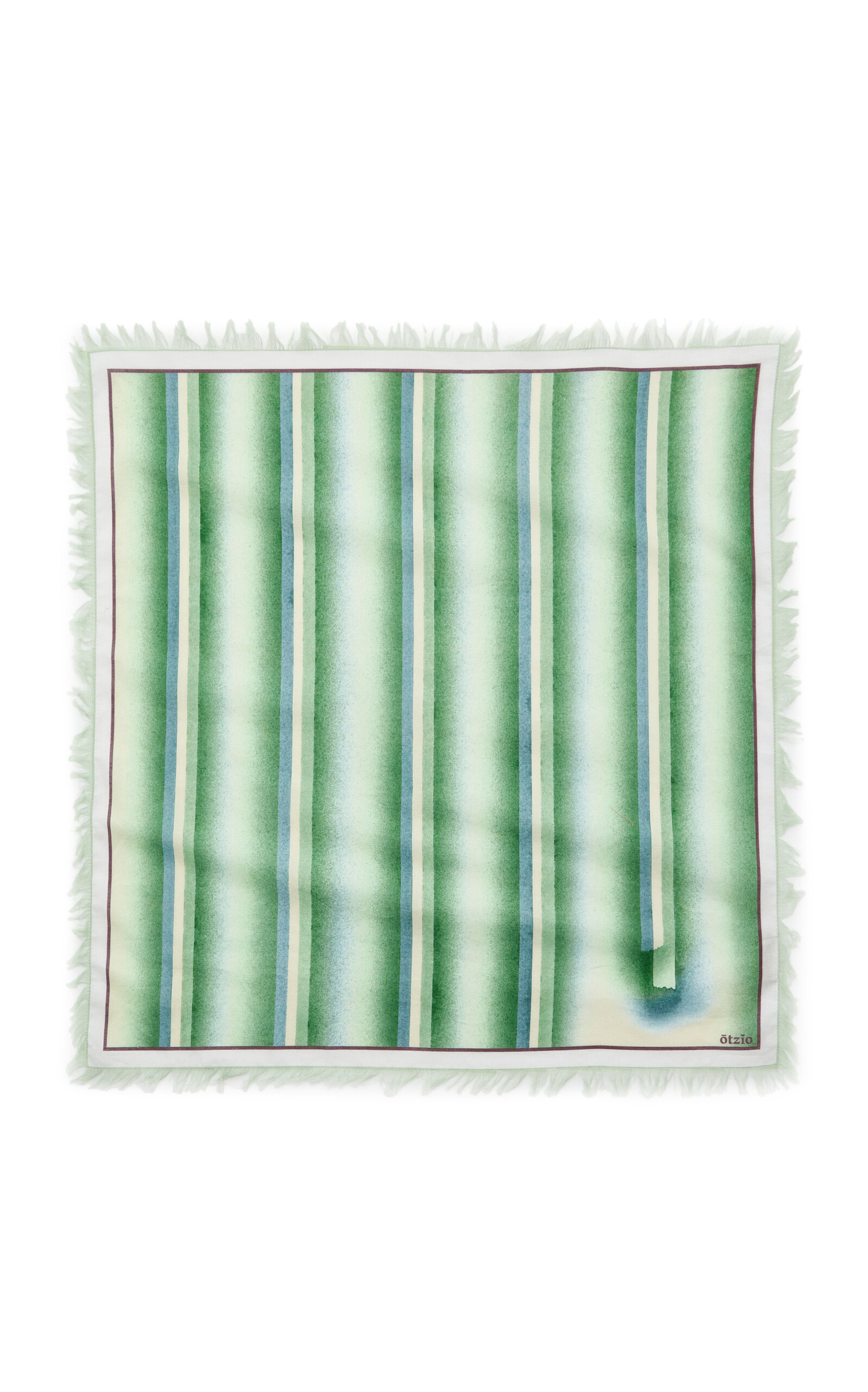 Otzio Spray Fringed Cotton Voile Scarf