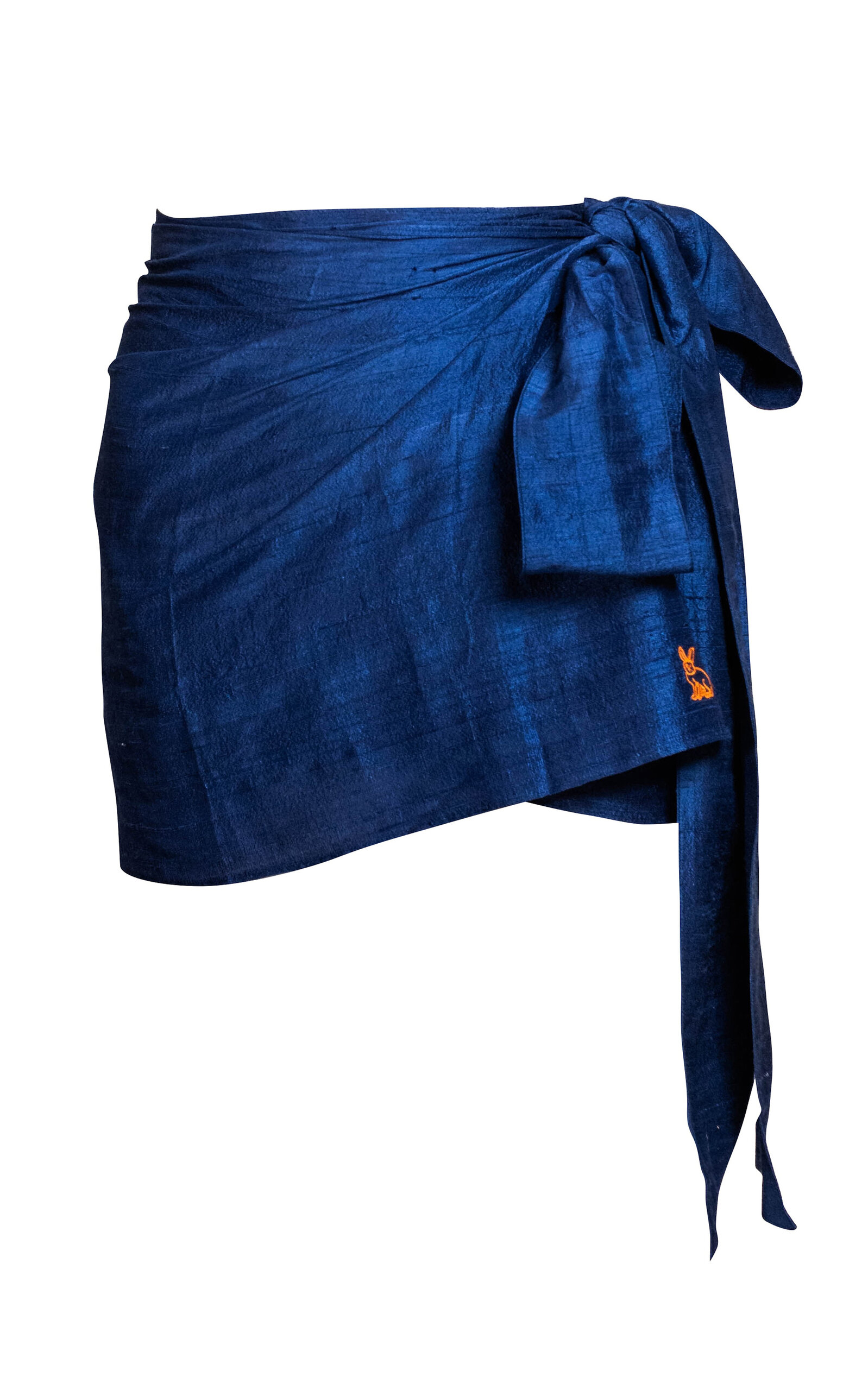 Coniglio Palm Beach Wrap-Front Silk Mini Skirt