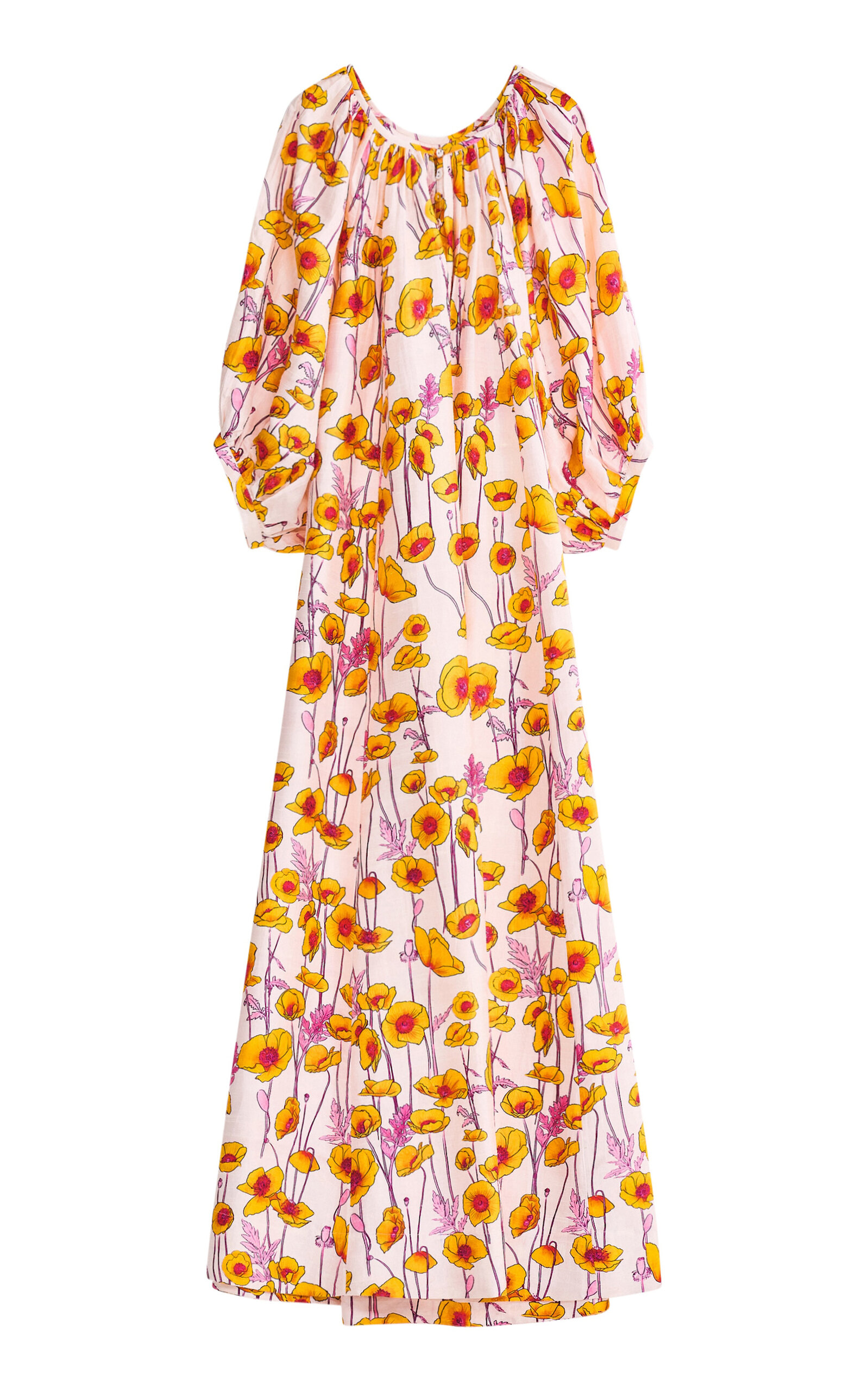 Coniglio Palm Beach Printed Silk Maxi Dress