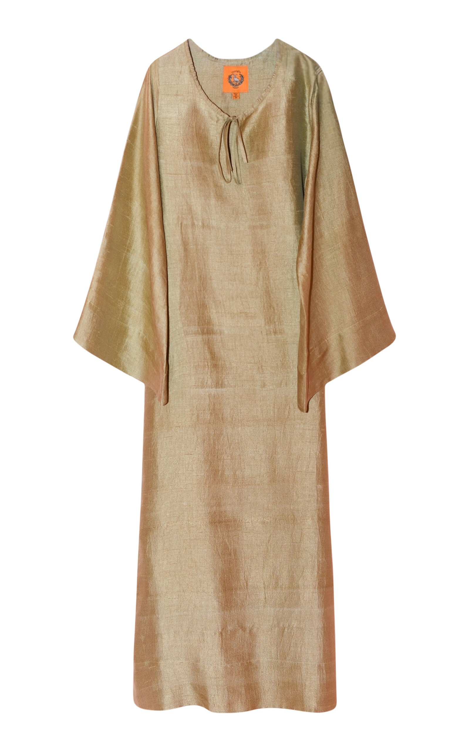 Coniglio Palm Beach Gail Tie-Detailed Silk Midi Dress