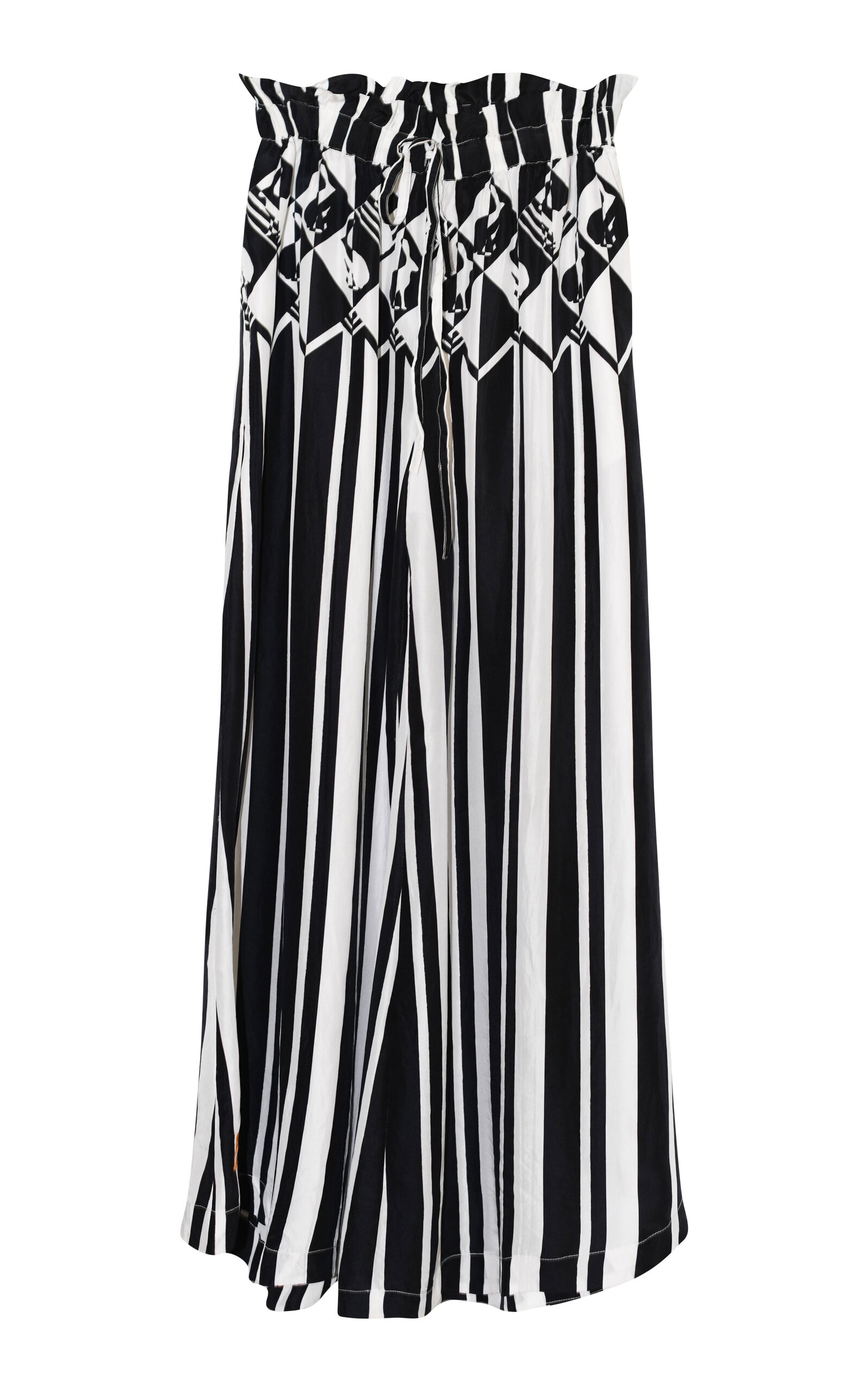 Coniglio Palm Beach Palmer Striped Silk Wide-Leg Pants