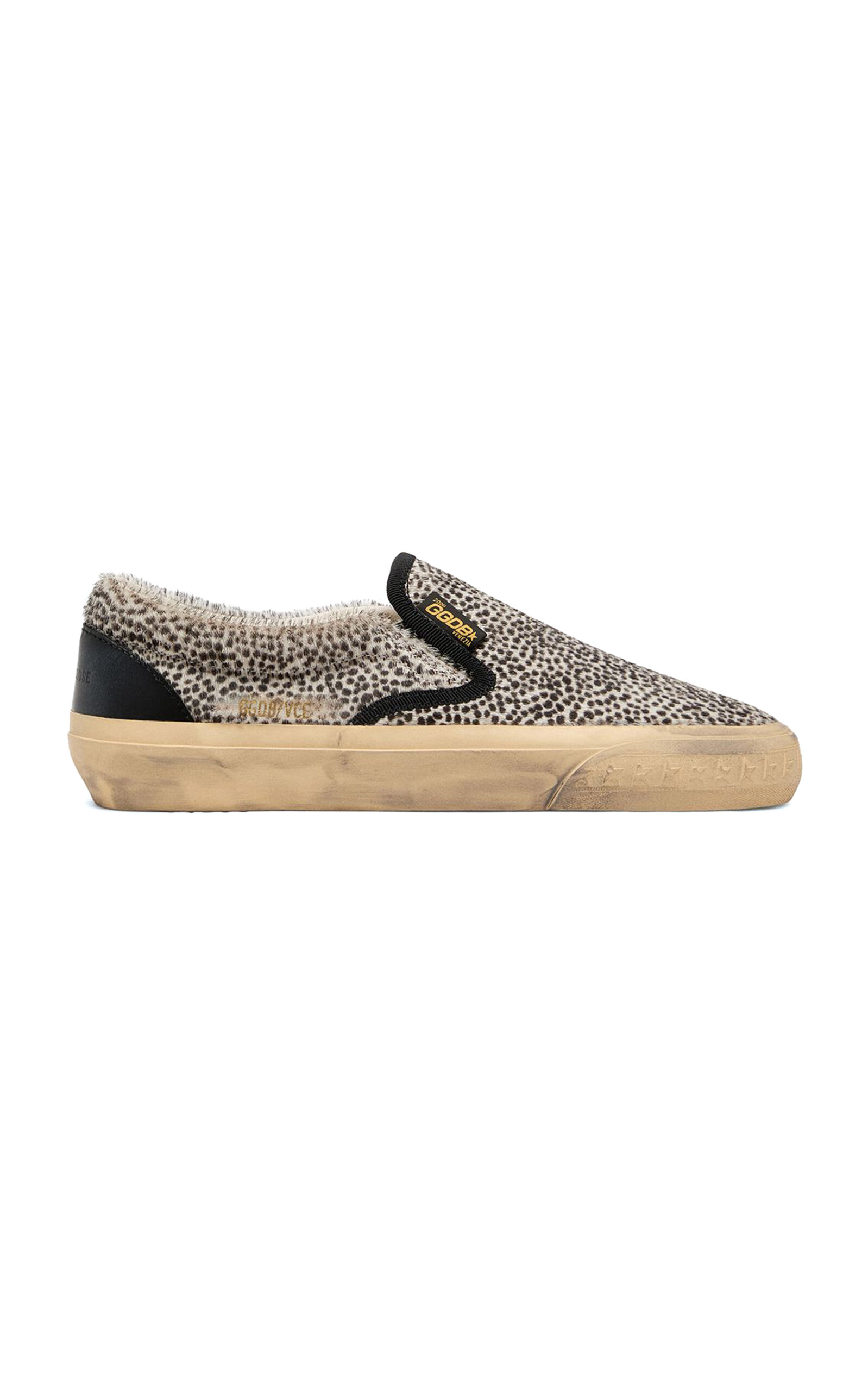 Golden Goose - Vce Pois Horsy Leather Sneakers - Black/white - IT 36 - Moda Operandi