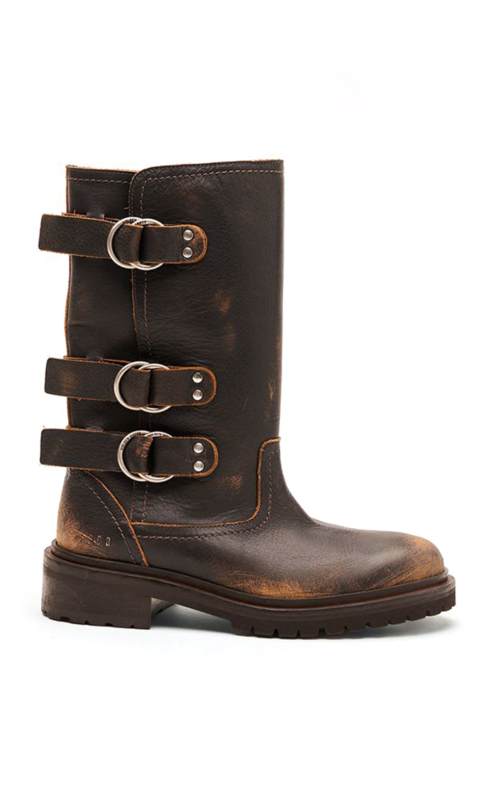 Golden Goose Kurt With Straps Leather Upper Boots