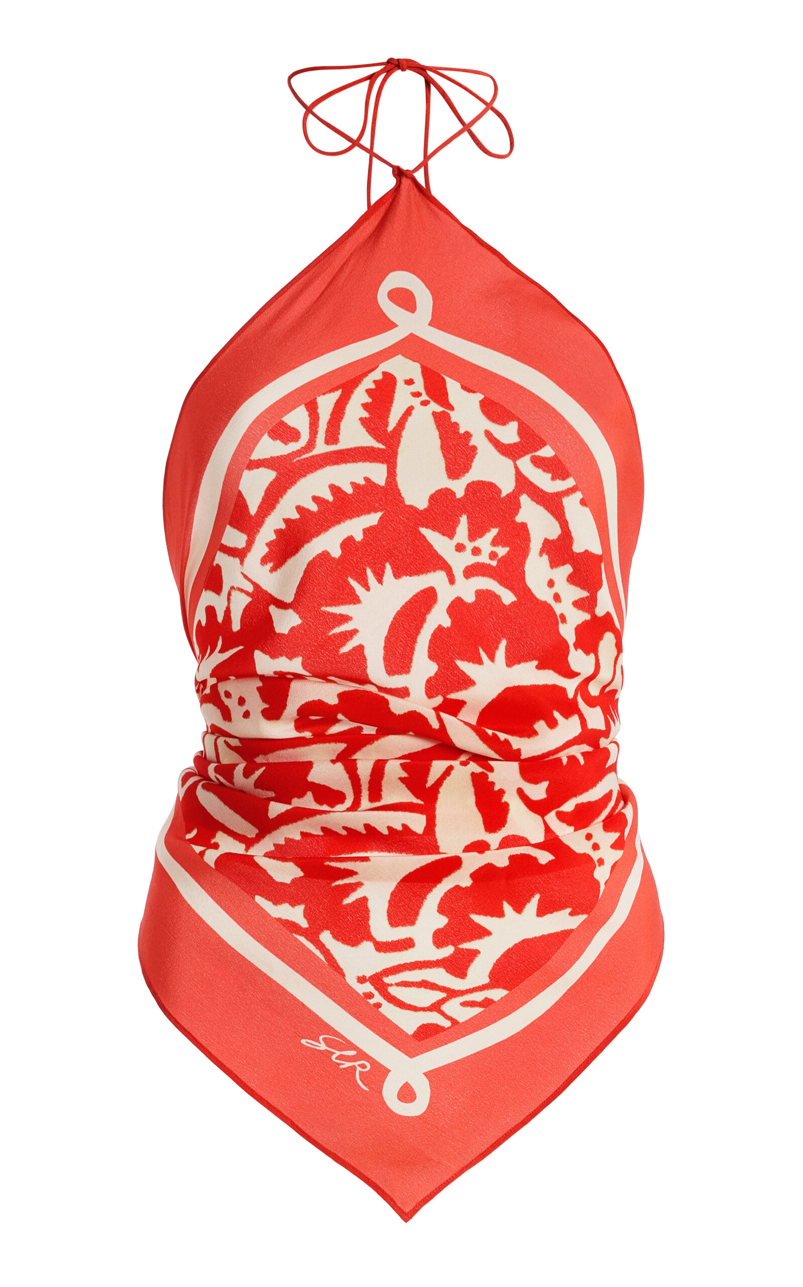 SIR. Exclusive Silk Scarf Top