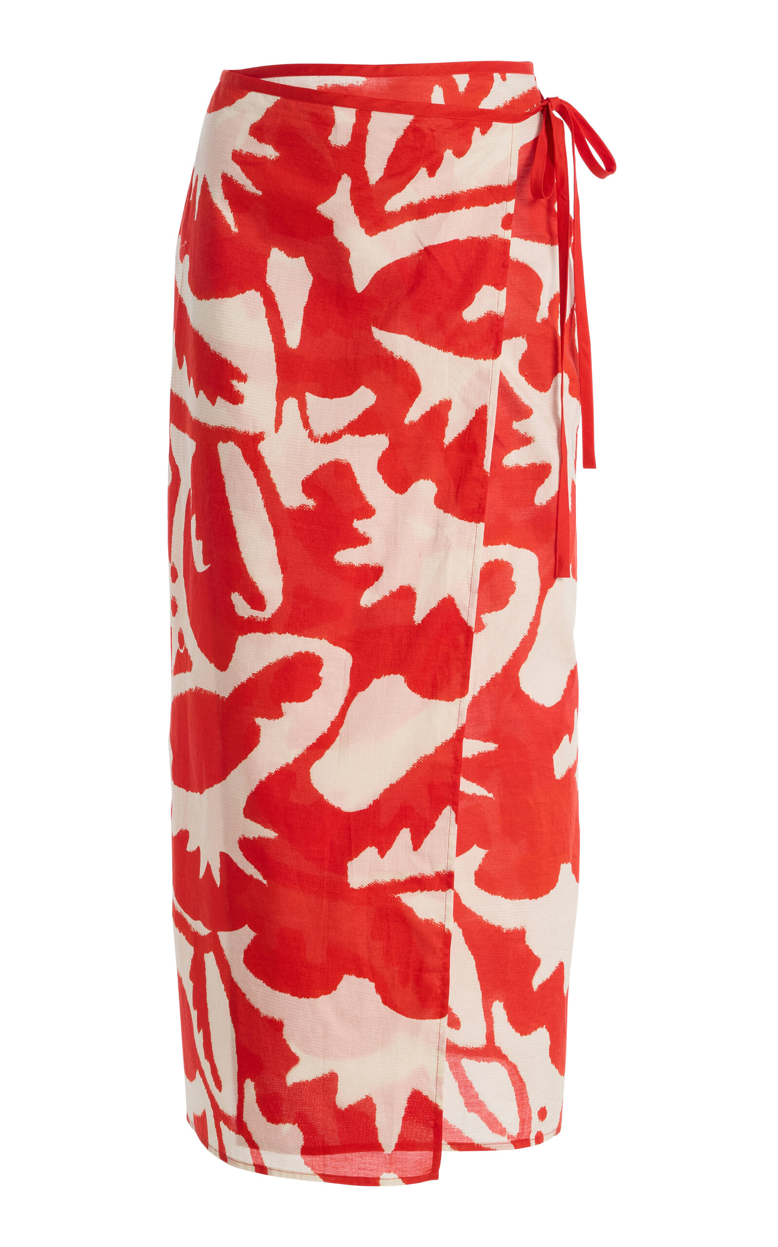 SIR. Exclusive Cotton Voile Maxi Wrap Skirt