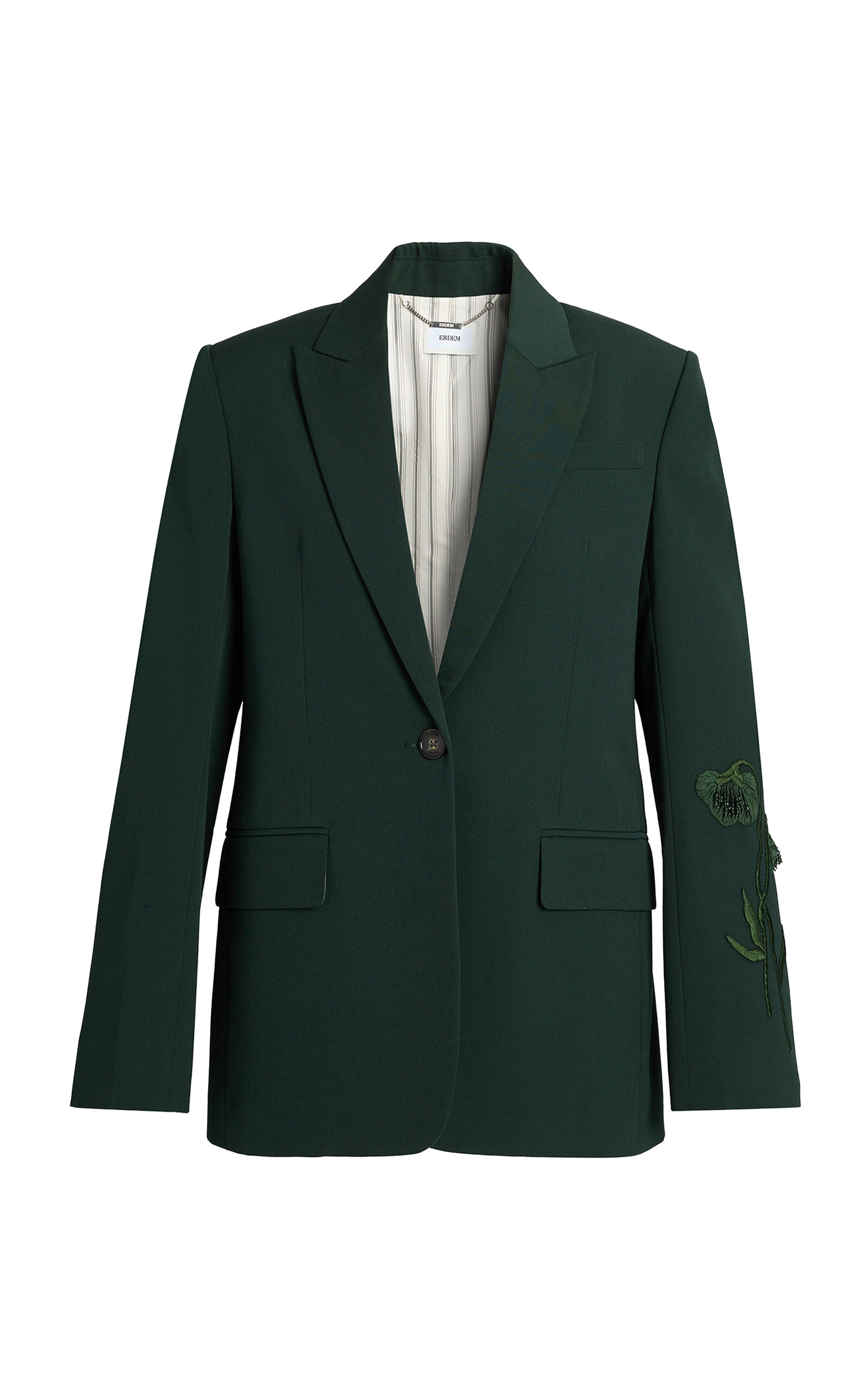 Erdem Wool-Blend Single-Breasted Blazer