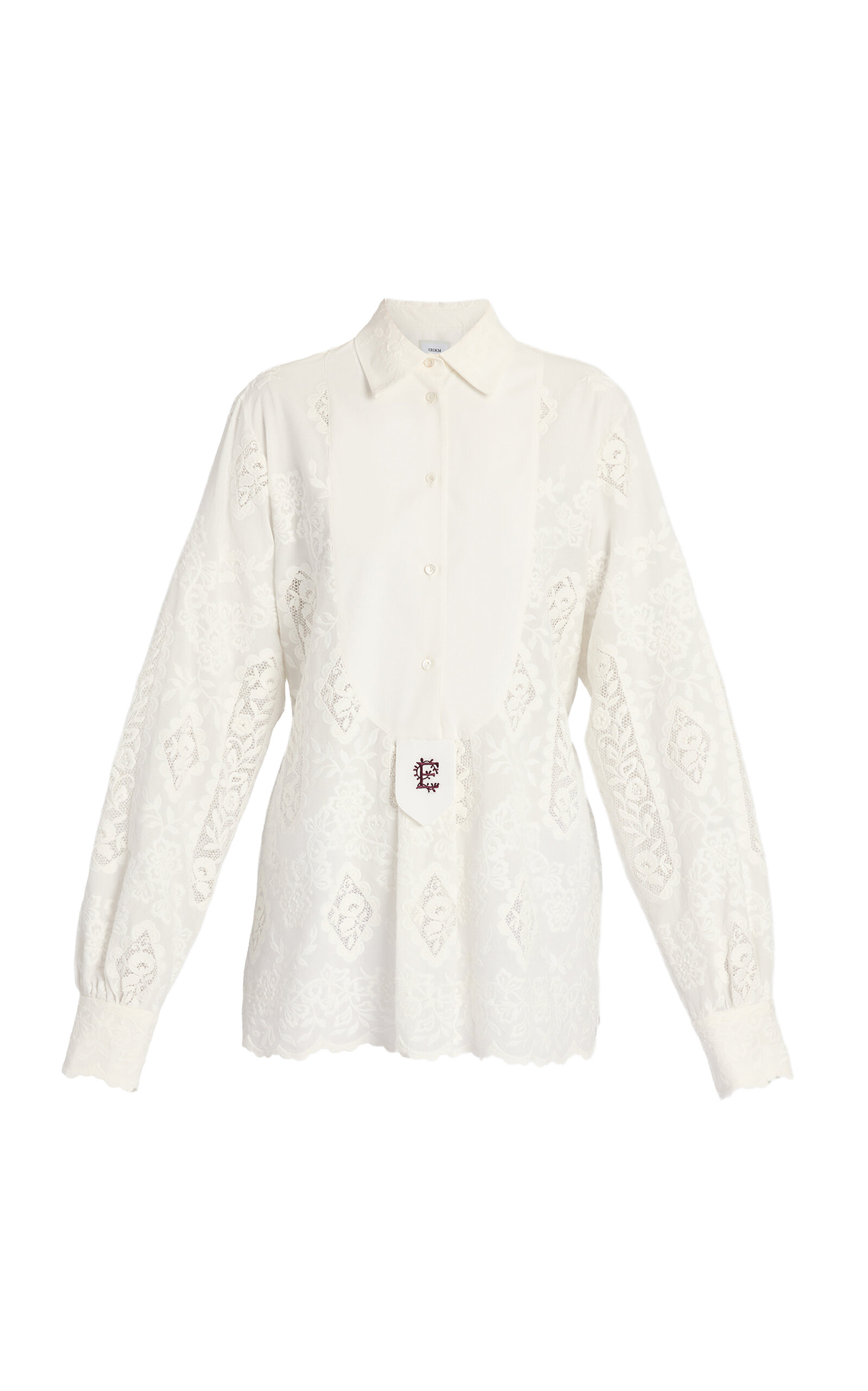 Erdem Embroidered Cotton Shirt