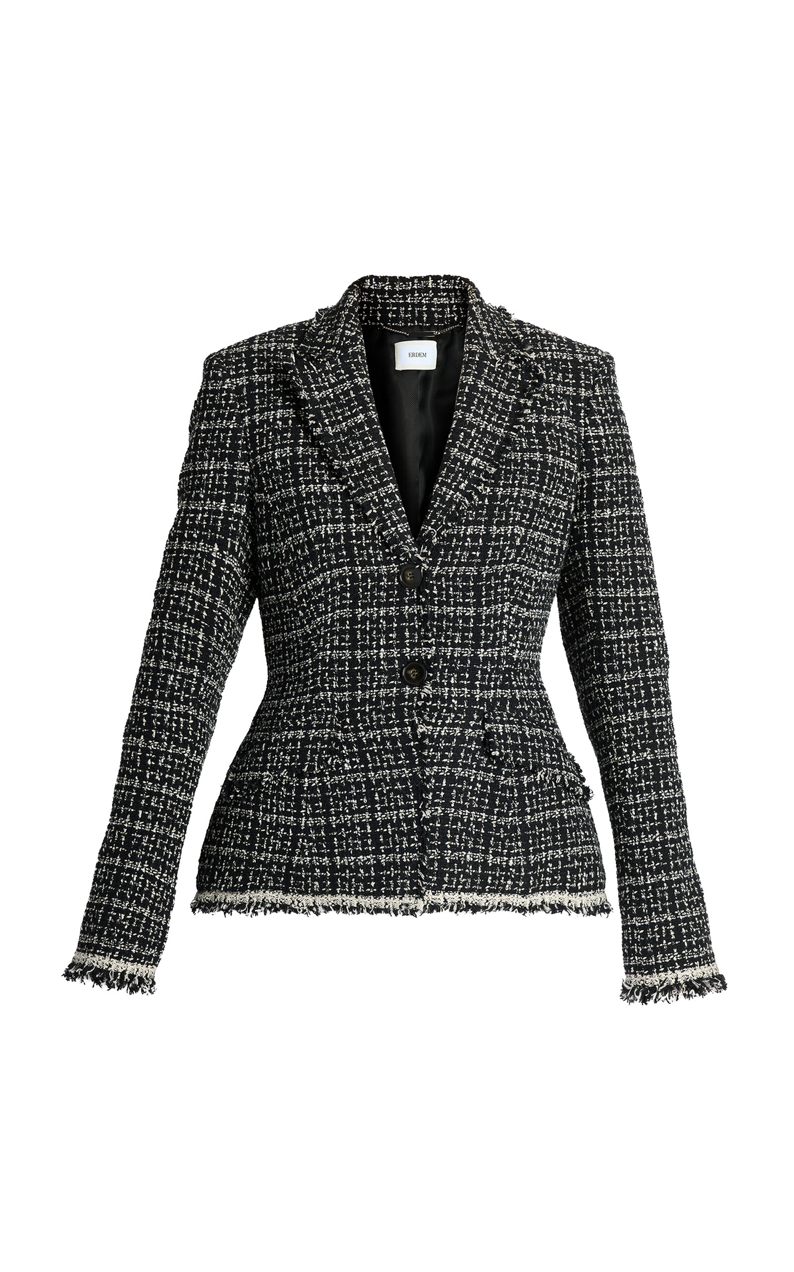 Erdem Tweed Single-Breasted Blazer