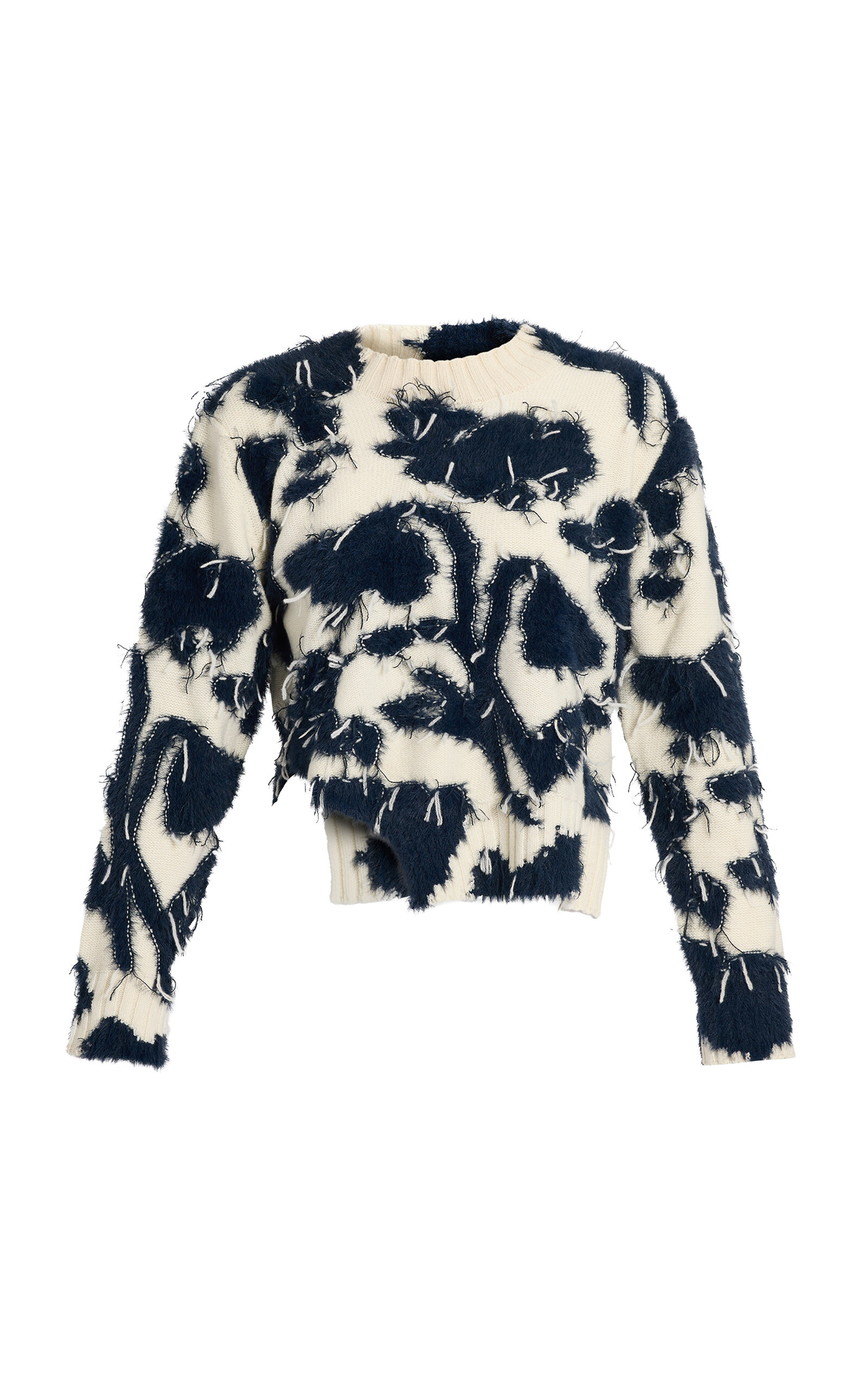 Erdem Textured Floral Wool Sweater