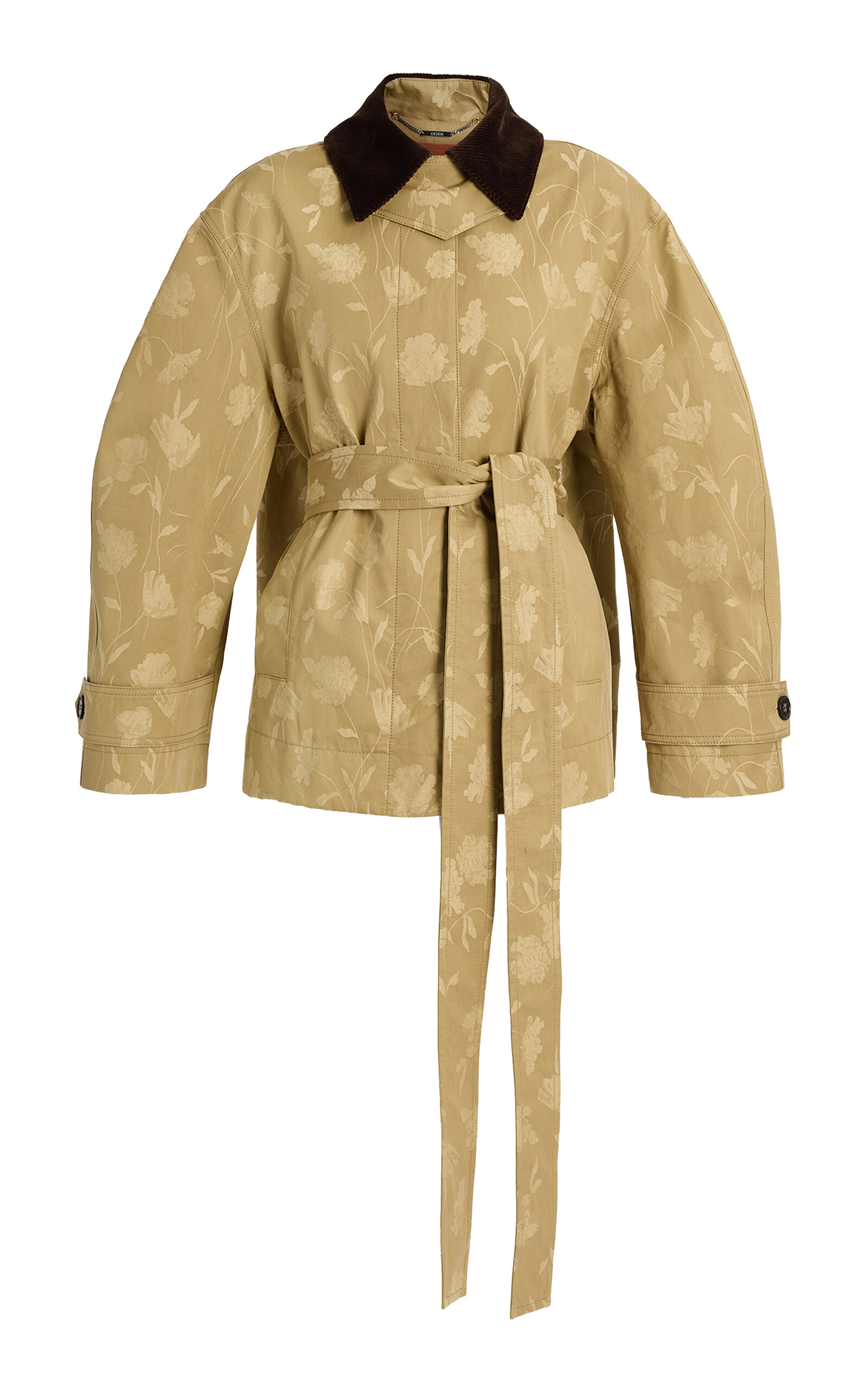Erdem Poppy Cotton Jacquard Jacket