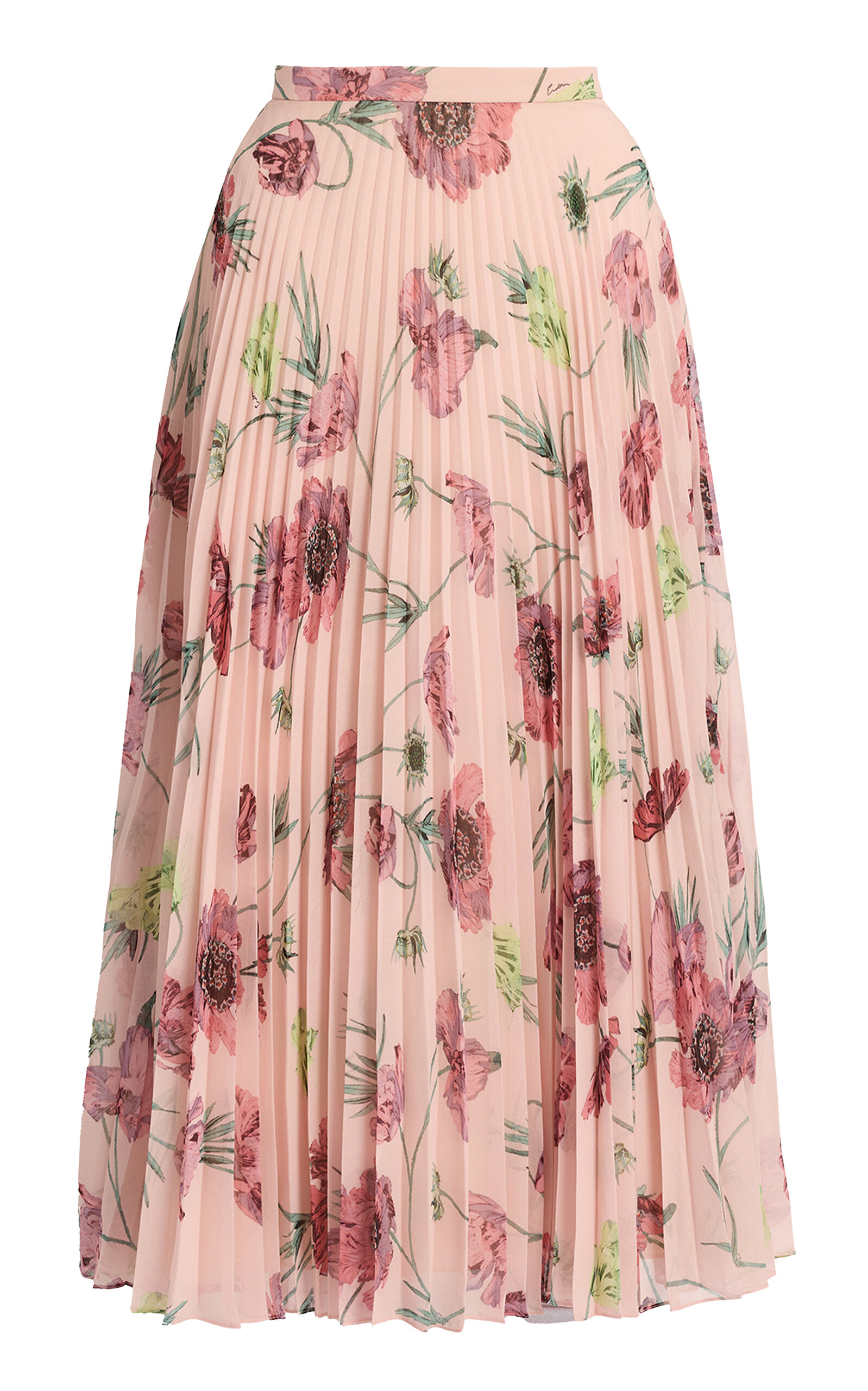 Erdem Floral Voile Midi Skirt