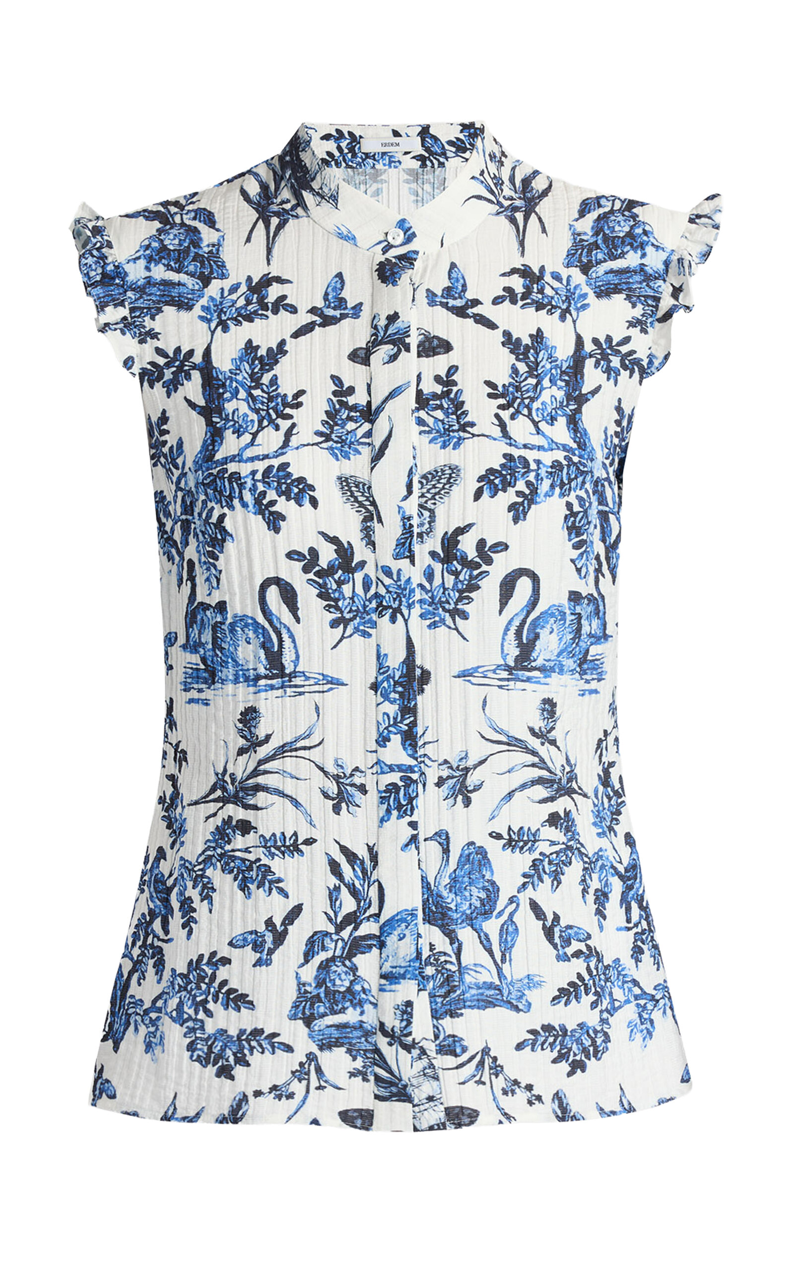 Erdem Crinkled Jacquard Shirt