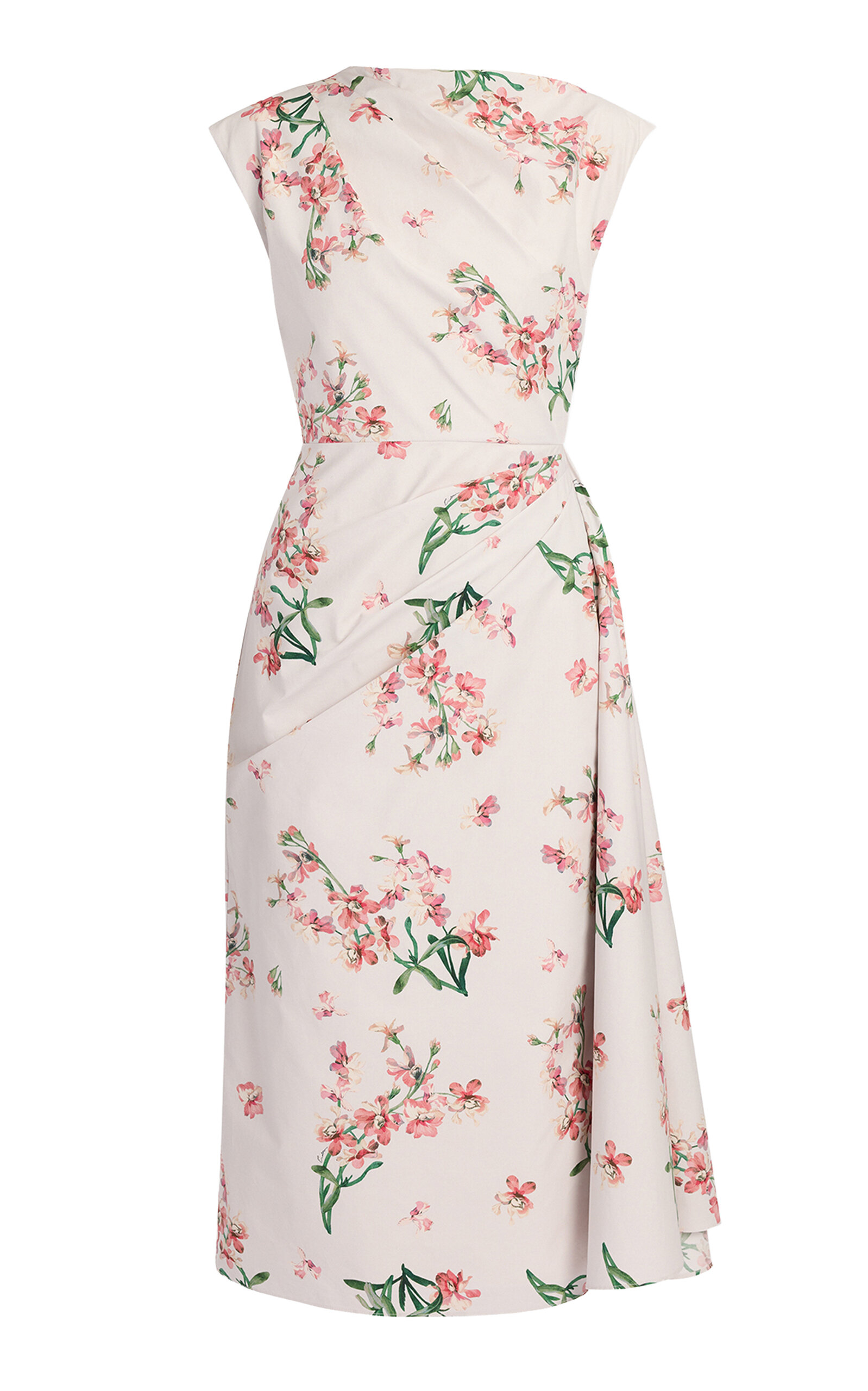 Erdem Floral Organic Cotton Midi Dress