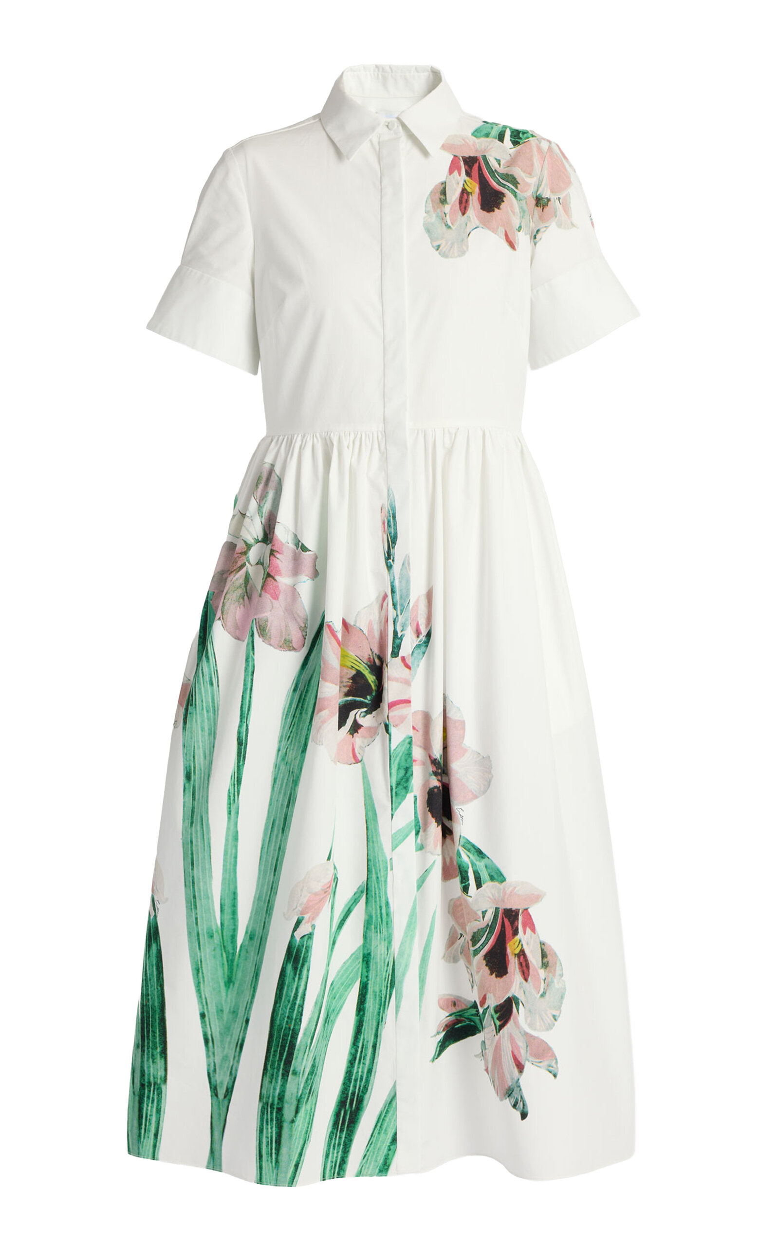Erdem Floral Organic Cotton Midi Dress