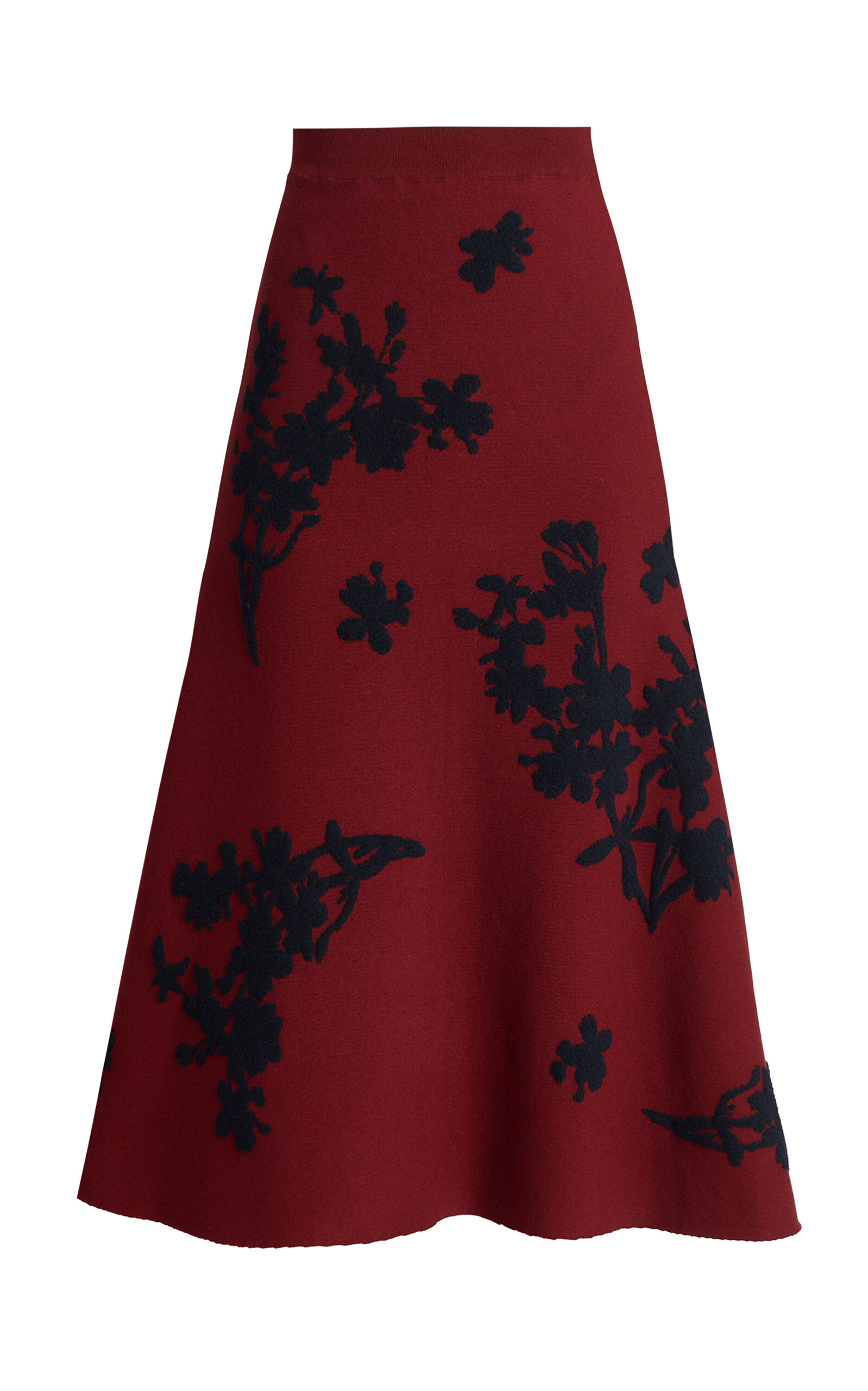 Erdem Jacquard Knit Midi Skirt