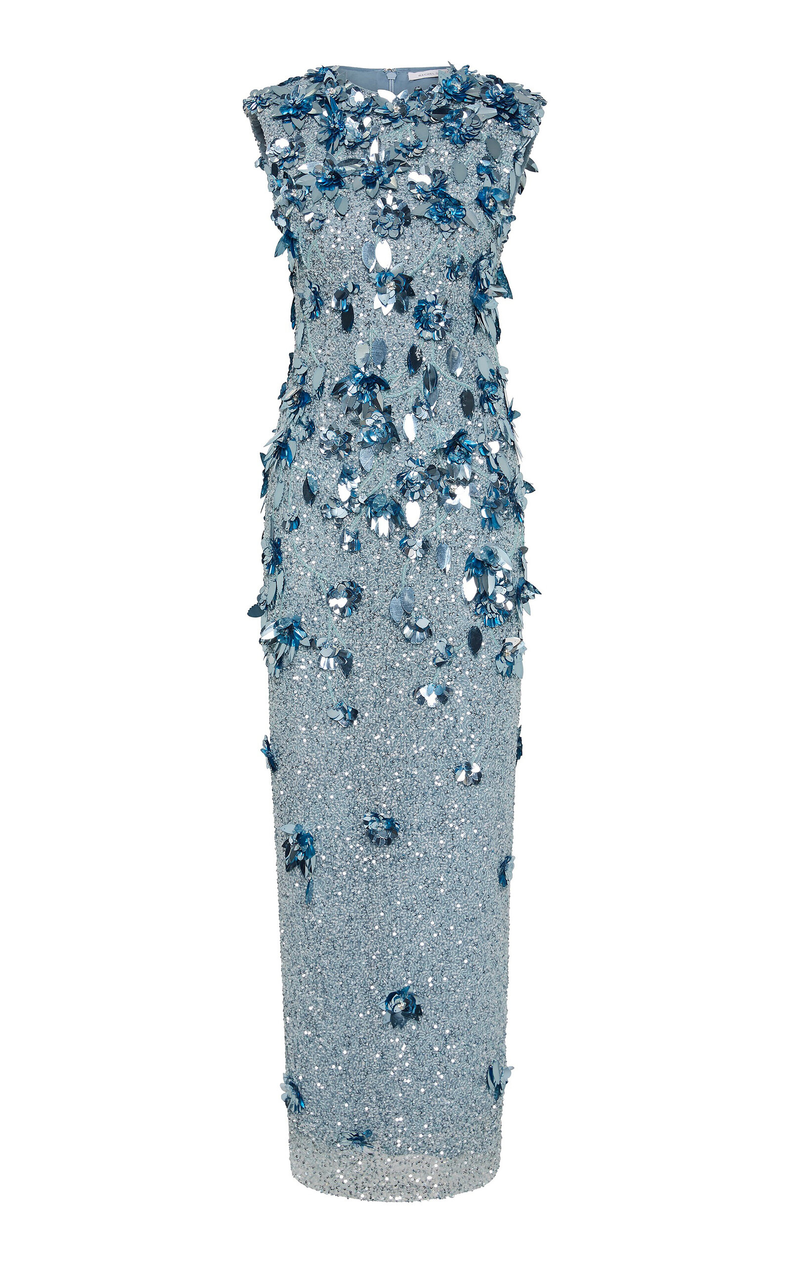 Rachel Gilbert Hugo Embellished Sequin Evening Gown