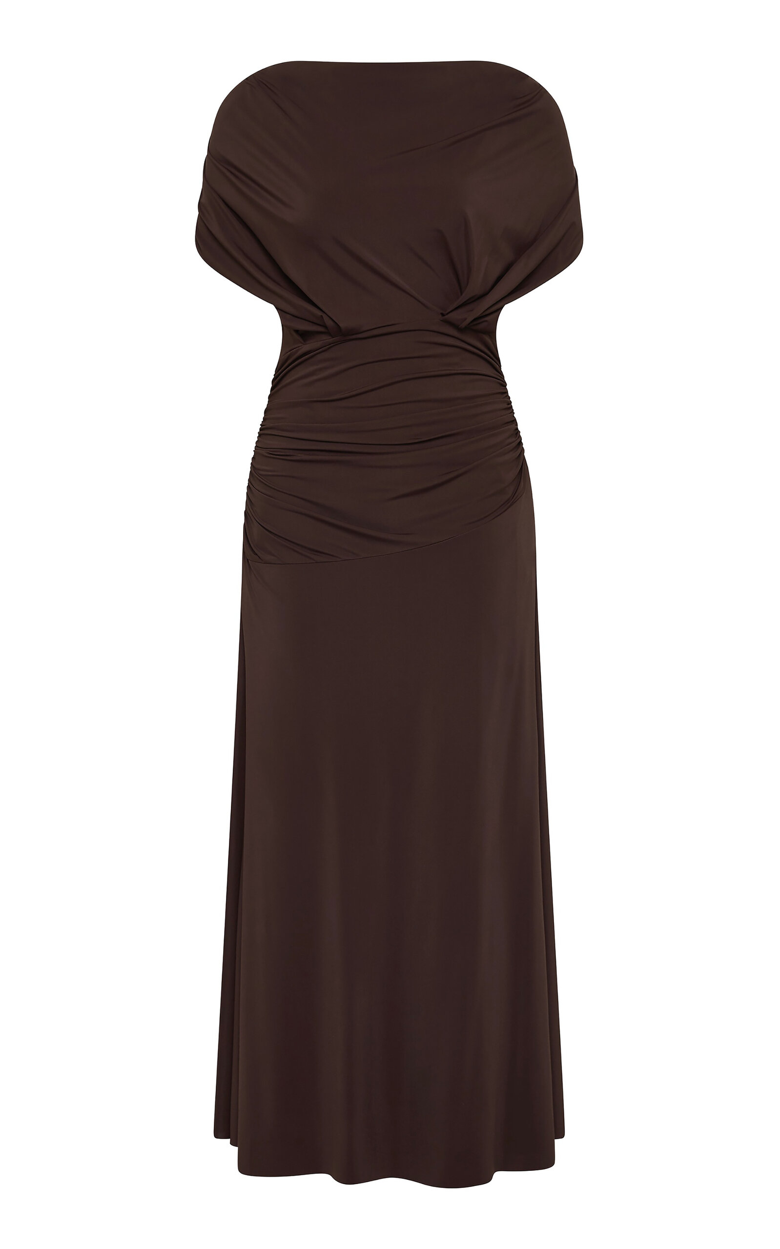 Rachel Gilbert Aether Draped Midi Dress