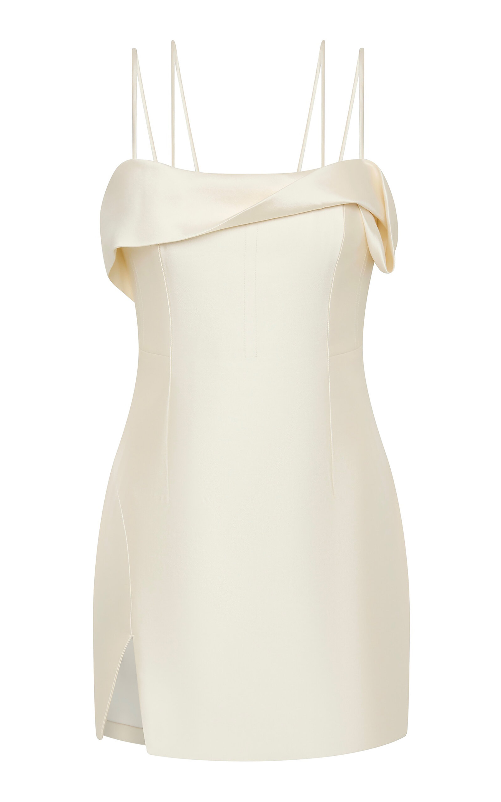 Rachel Gilbert Bronte Satin-Finished Mini Dress