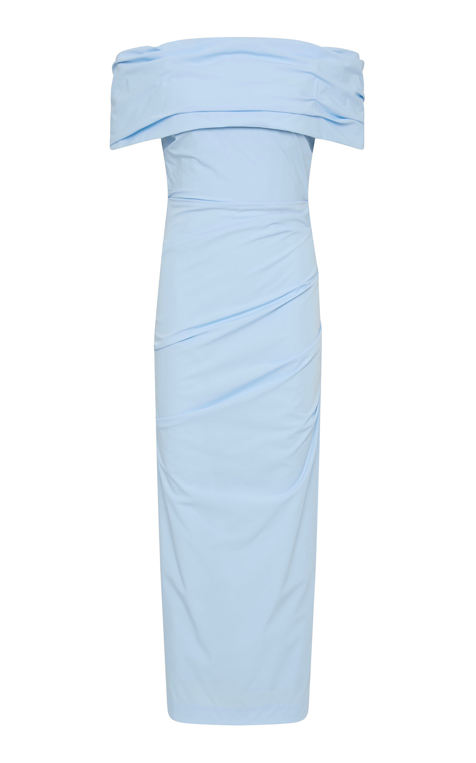 Rachel Gilbert Camille Ruched Midi Dress