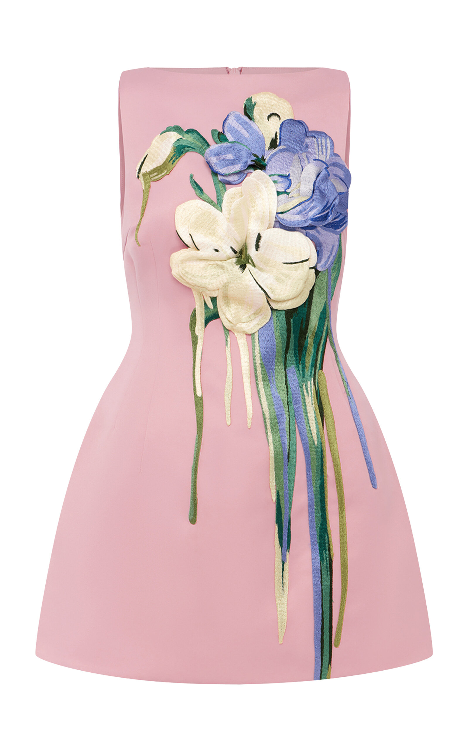 Leo Lin Ali Embroidered Mini Dress