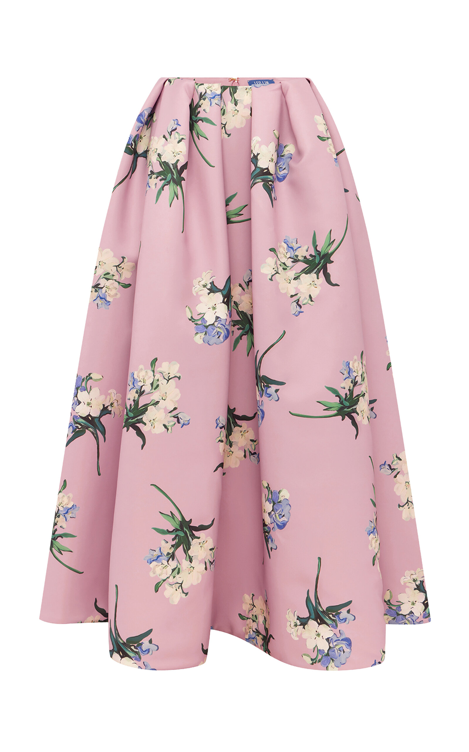 Leo Lin Victoria Floral-Print Mid-Rise Maxi Skirt