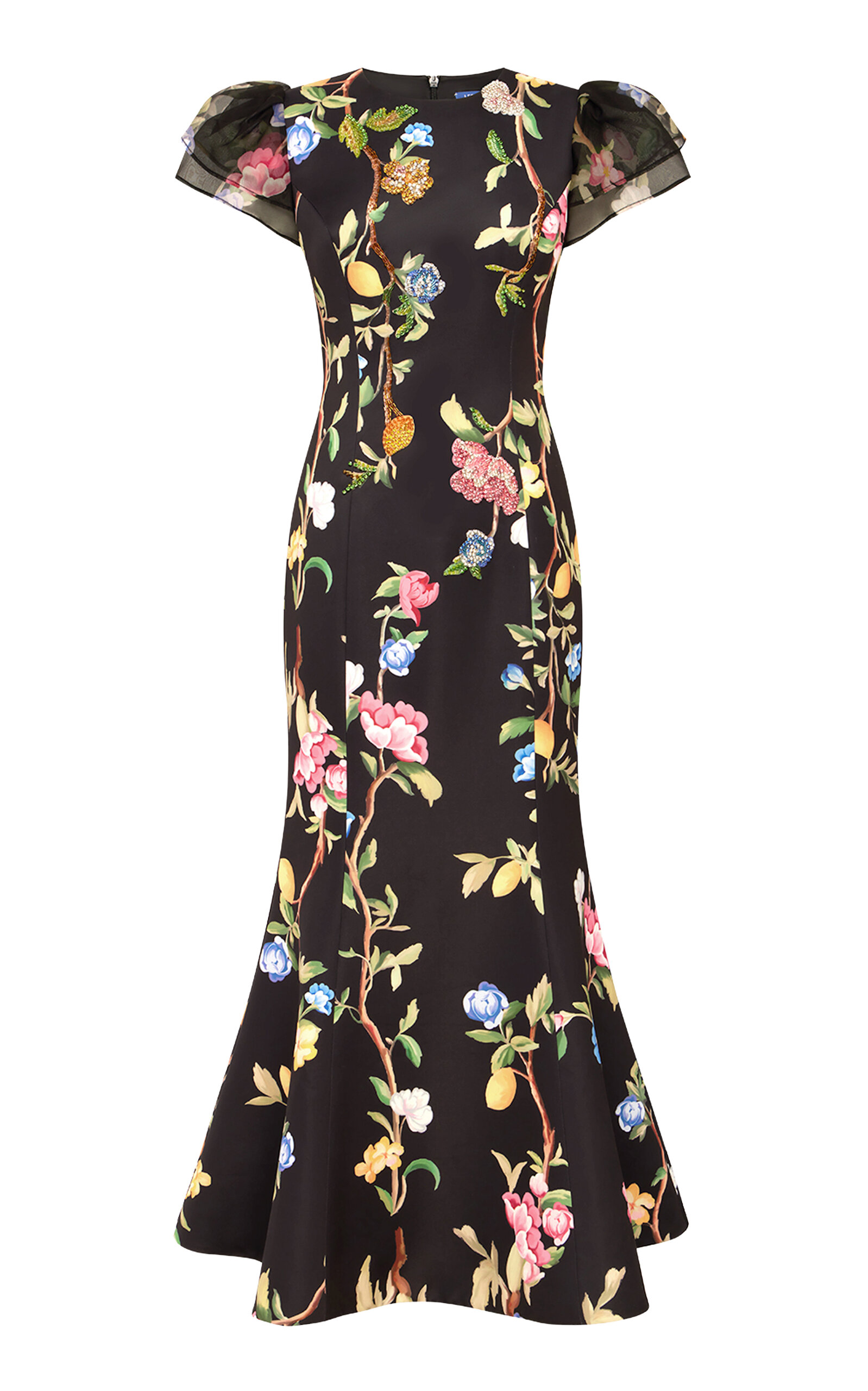 Leo Lin Sofia Floral-Print Midi Dress