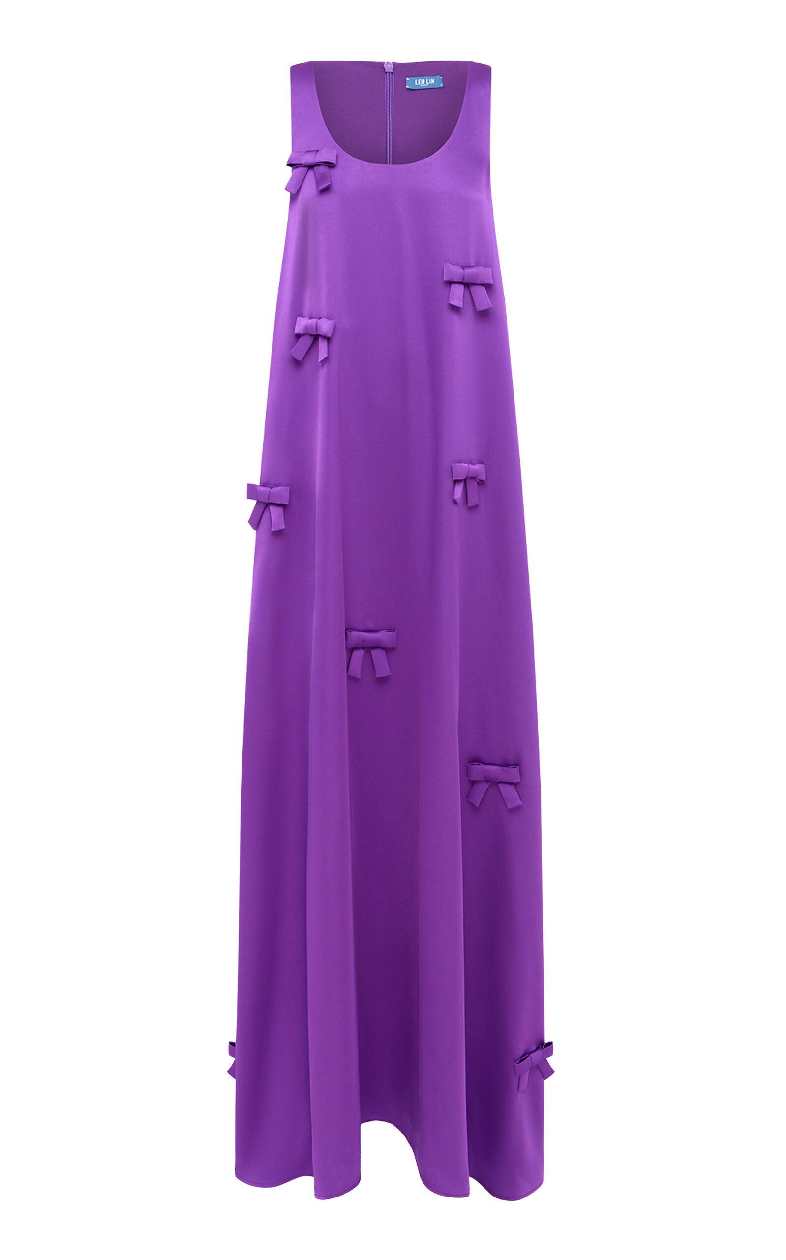 Leo Lin Charlene Bow-Embellished Maxi Dress