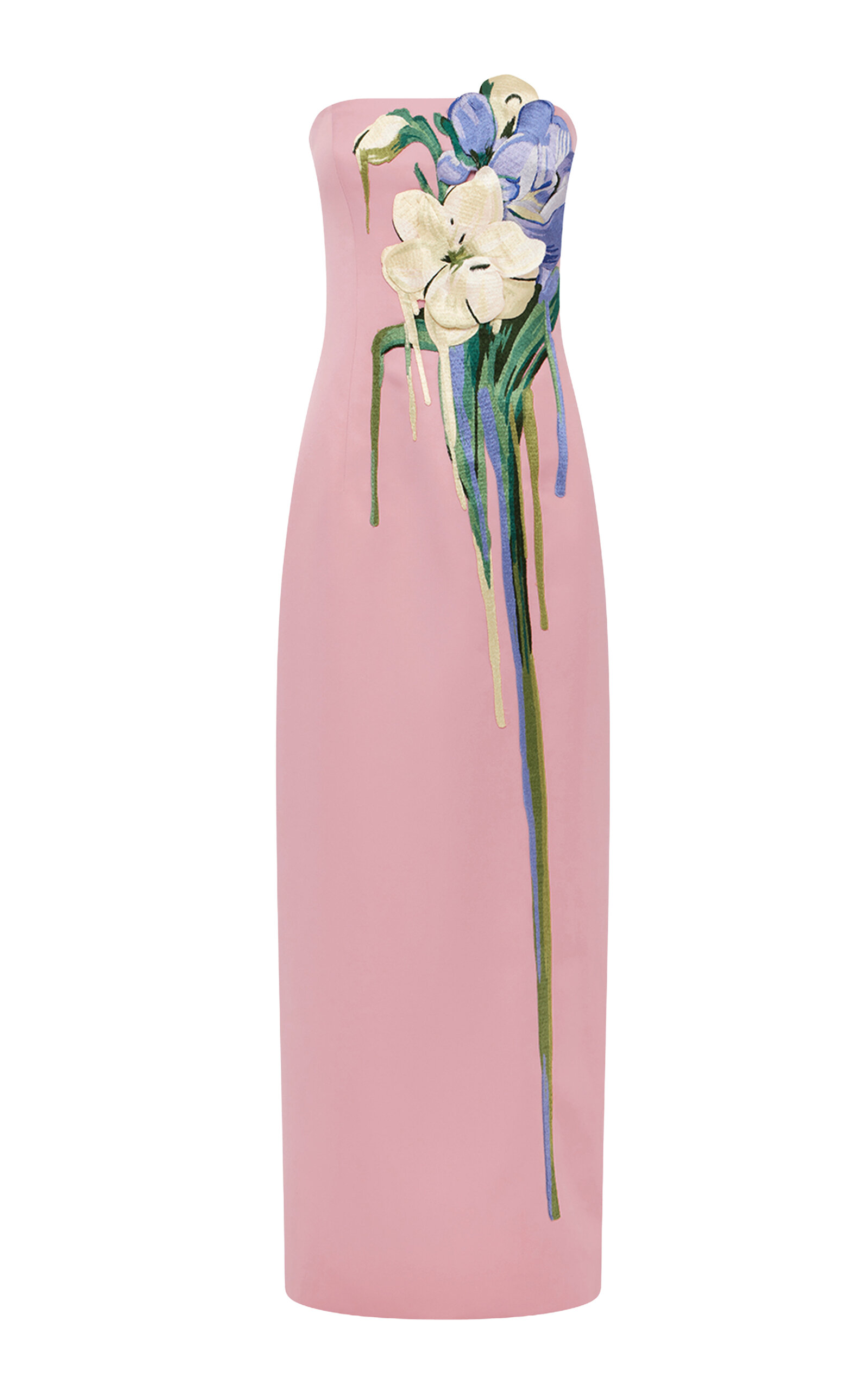 Leo Lin Rayna Floral-Embroidered Maxi Dress