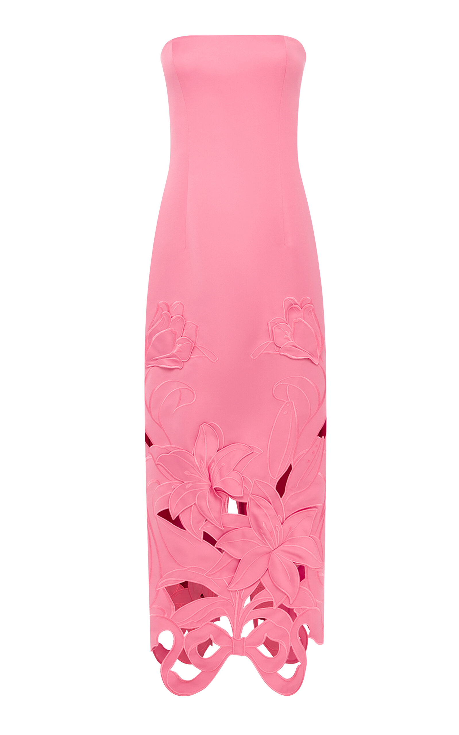 Leo Lin Rayna Floral-Appliqued Cutout Maxi Dress